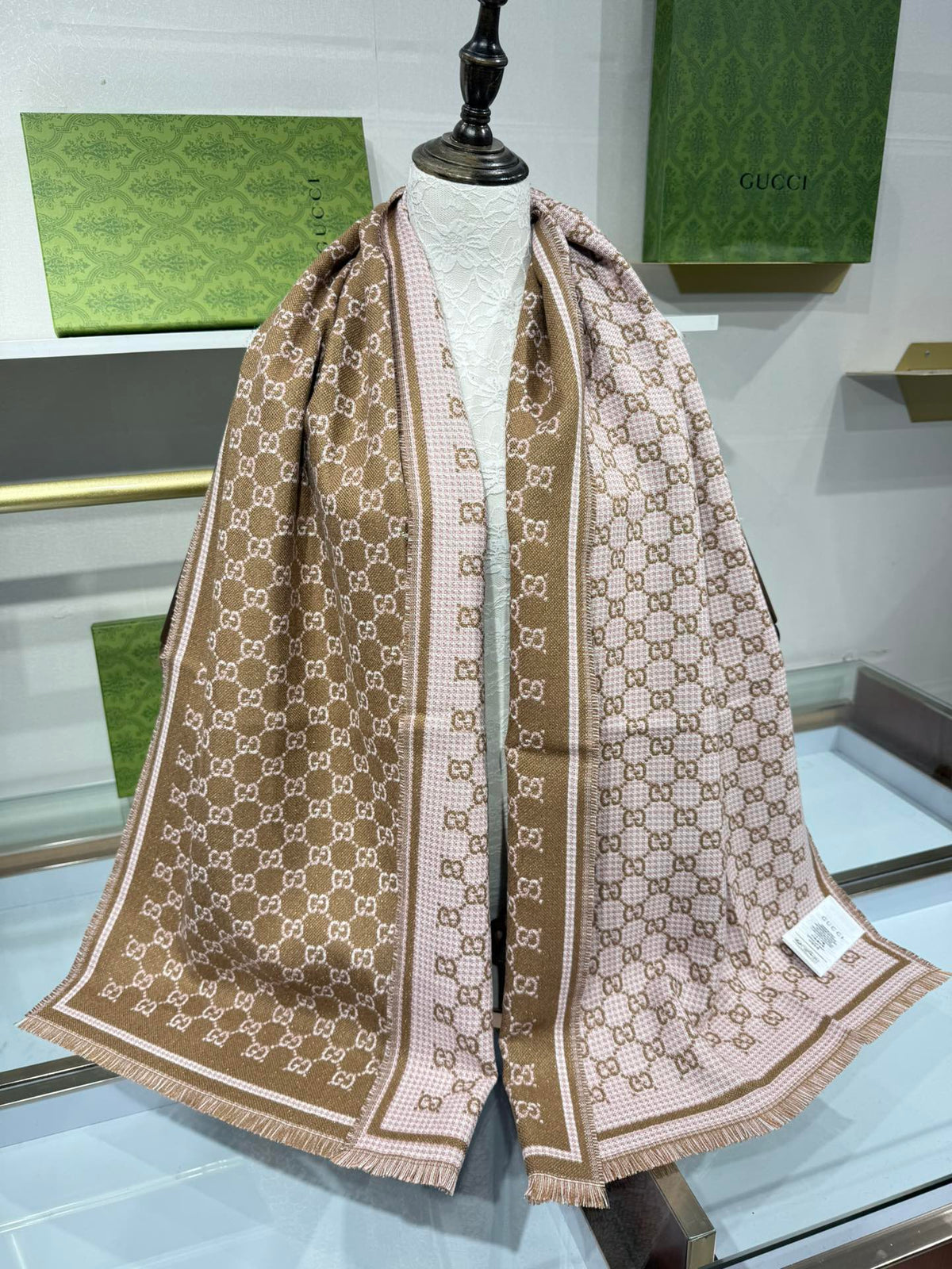 GG Scarf Colorful Wool 217162