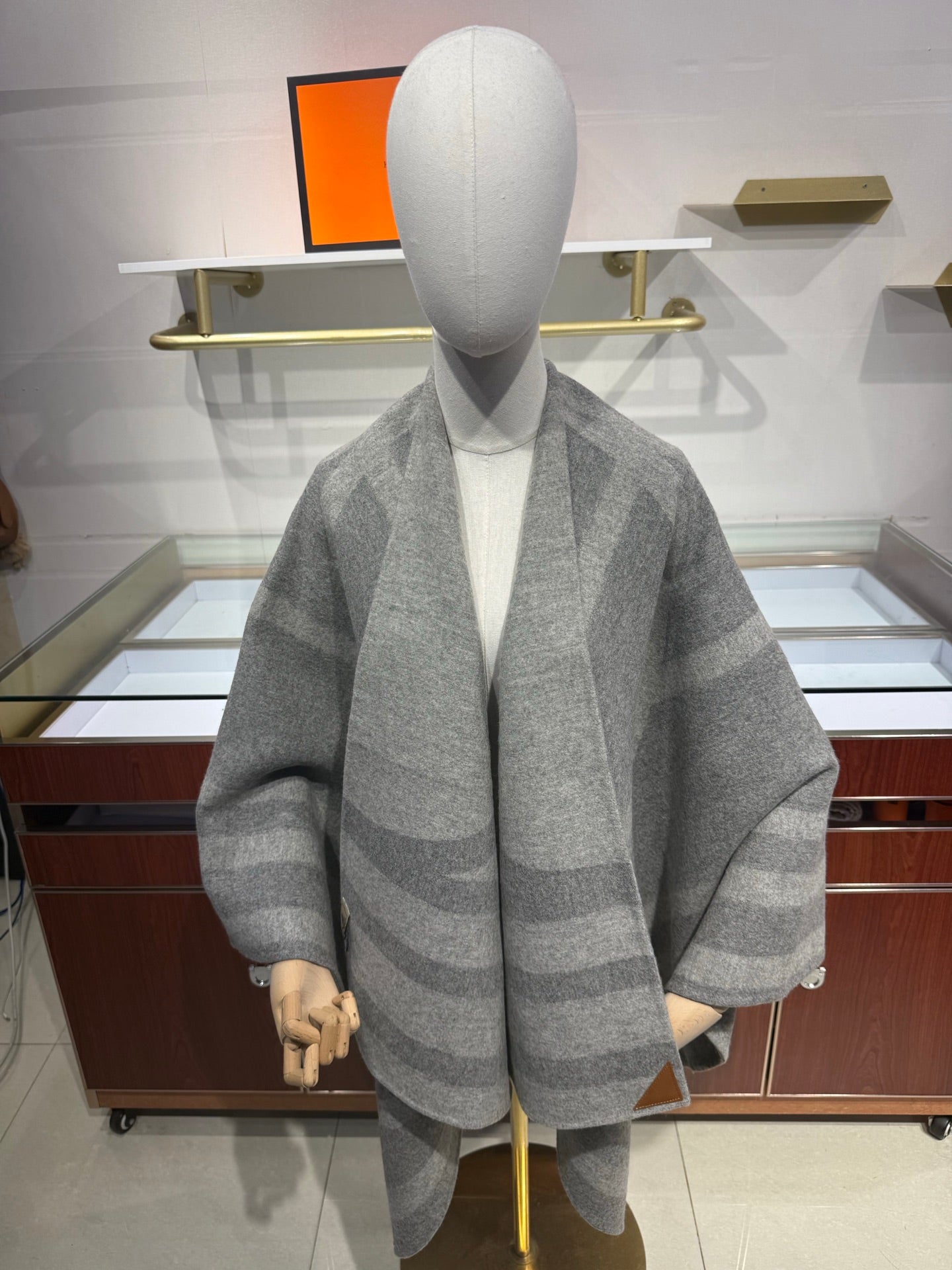 HM 26s Striped Reversible Cape/Shawl 216456
