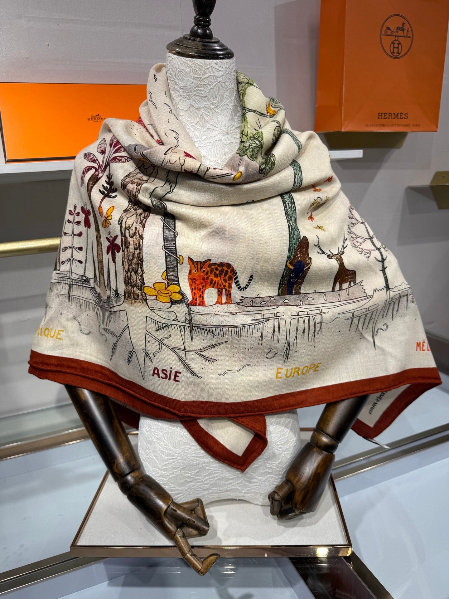 HM 26s Scarf 140 In Cashmere And Silk 216597