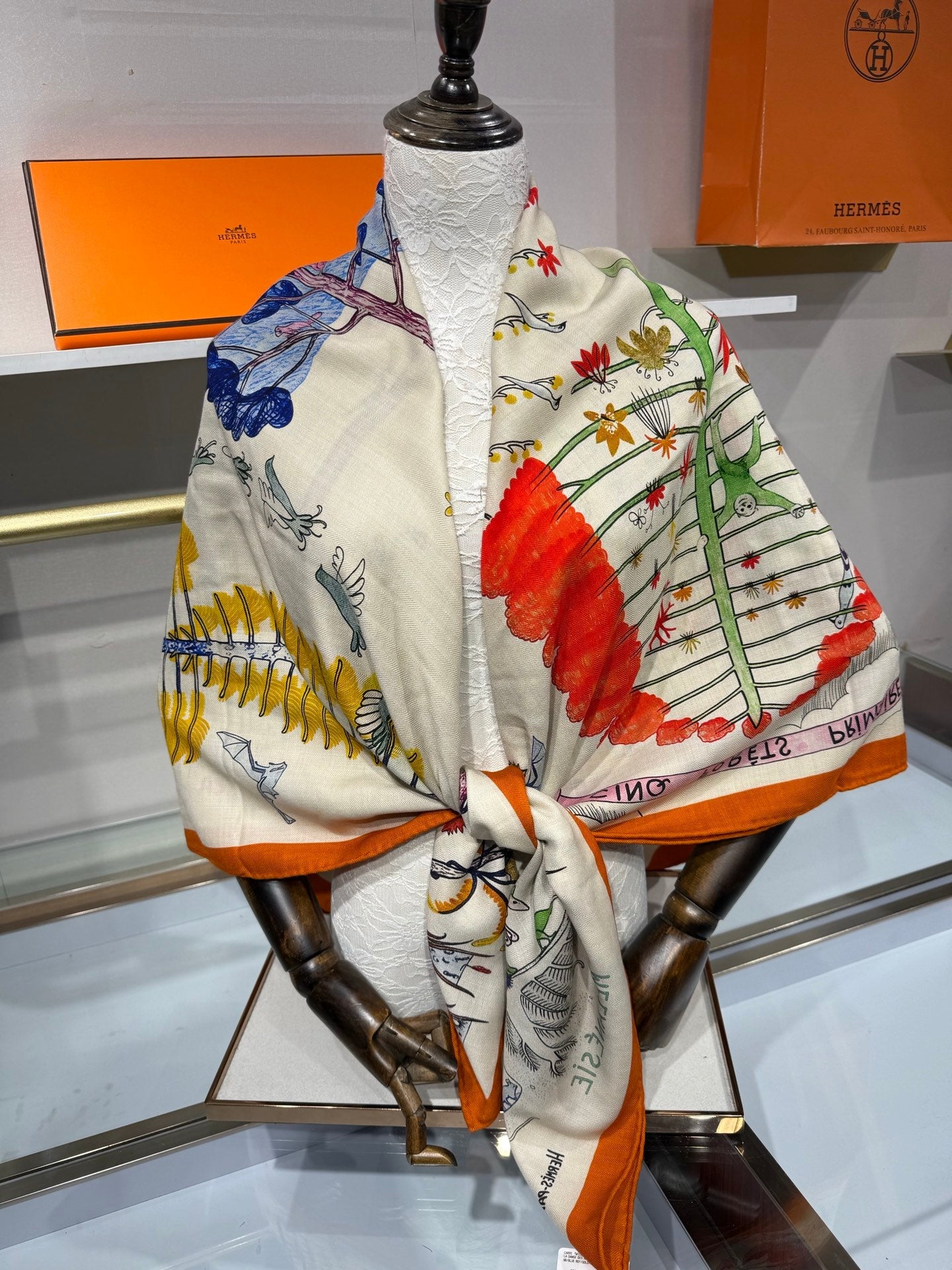 HM 26s Scarf 140 In Cashmere And Silk 216603