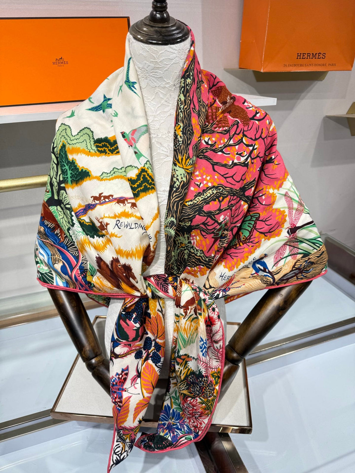HM 26s Scarf 140 In Cashmere And Silk 217528