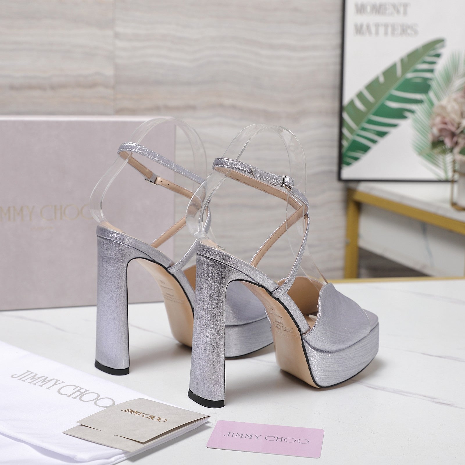 Jimmy Karli Platform Sandals 125m Grey Fabric 397352