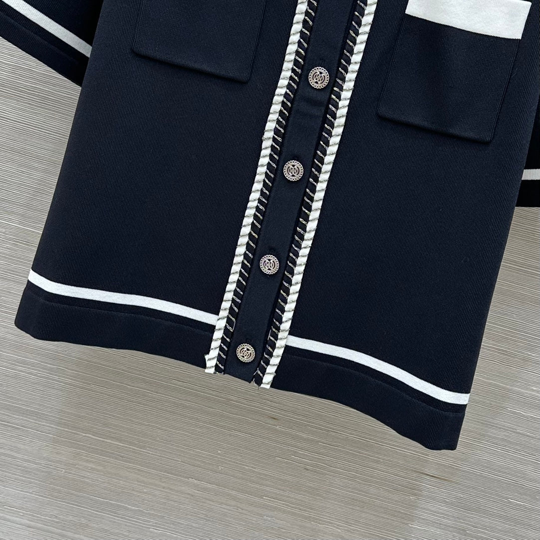 CC Short Sleeve Cardigan Black