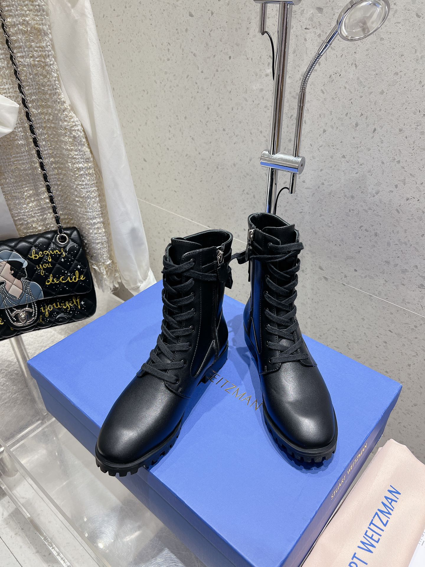 SW  Mckenzee Boot with Buckle Black Leather 554362