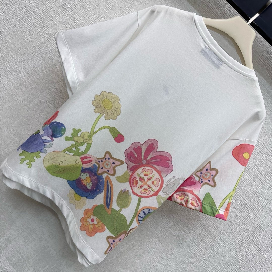 Fendi Future T-Shirt White Multicolour Cotton Jersey 350408