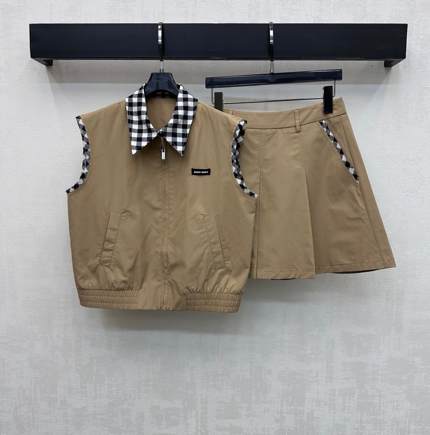 Miu 26s Chino Set Brown Cotton 363960