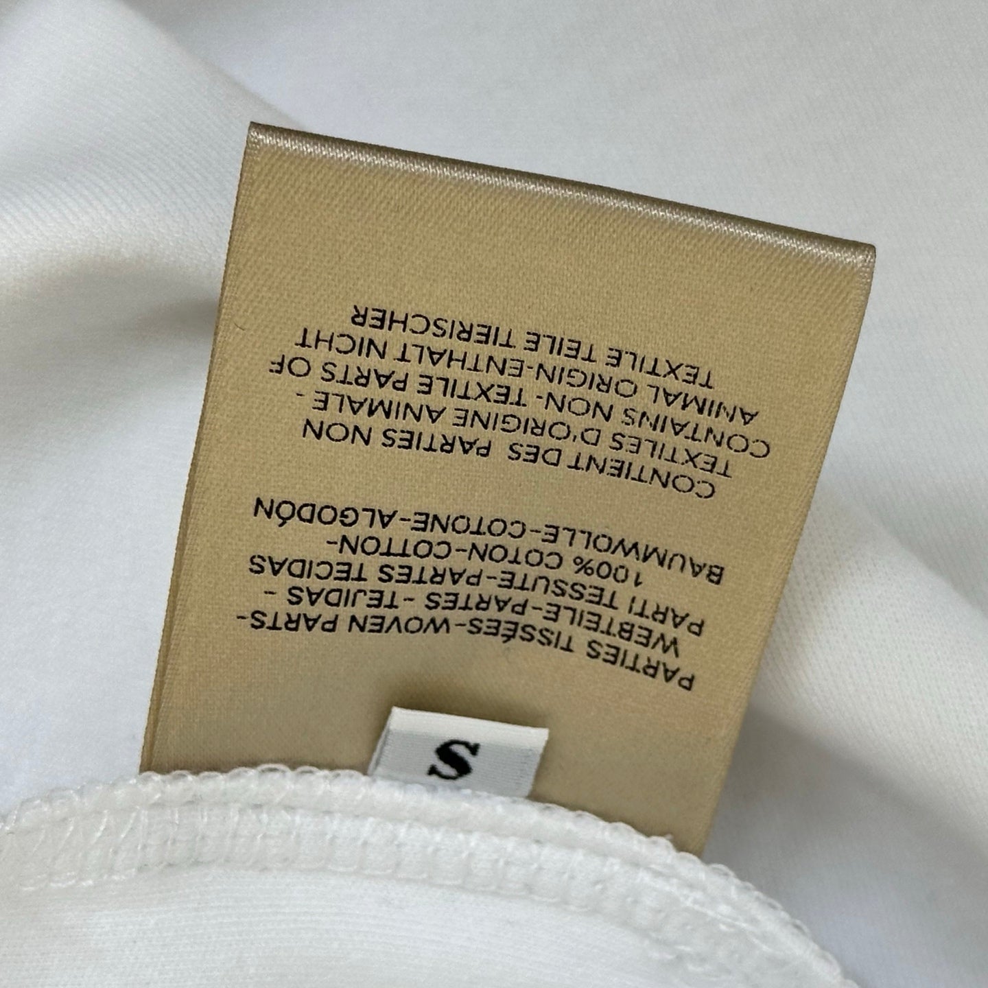 HM 26s Embroidered Pocket T-Shirt White Cotton 378808