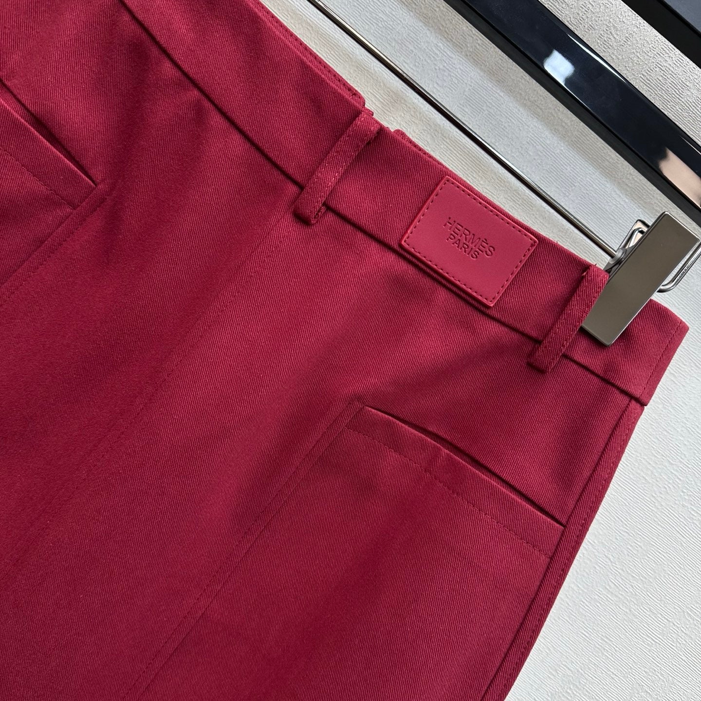 HM 26s Mid-length Skirt Red Cotton 378838