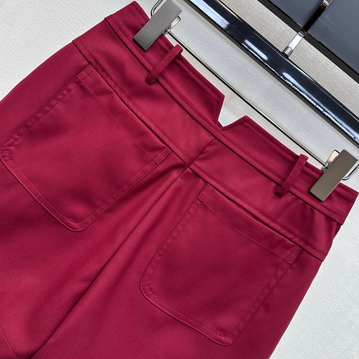 HM 26s Cropped Short Burgundy Cotton 378805