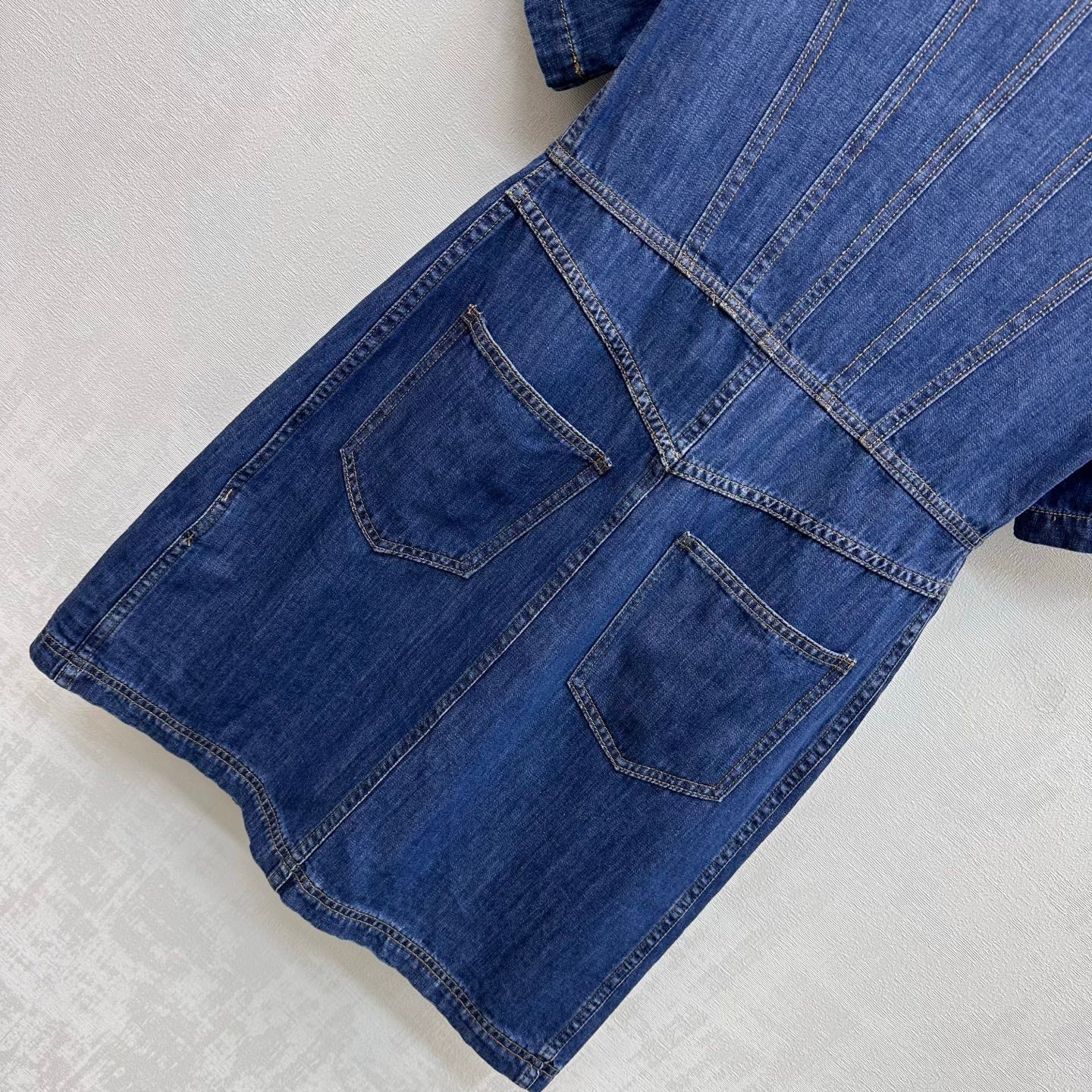 Fendi 26s Dress Navy Blue Denim 378797