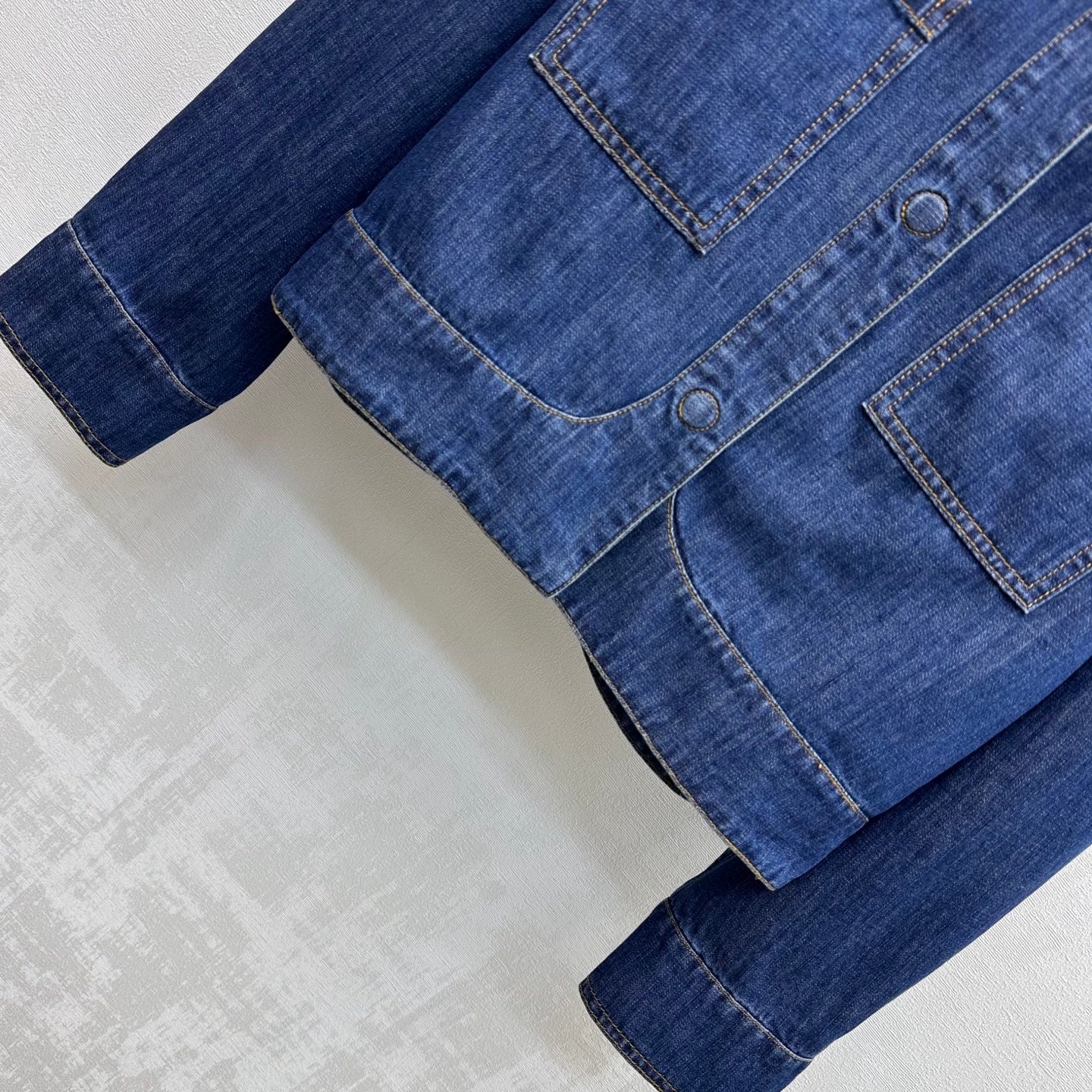 Fendi 26s Shirt Jacket Navy Blue Denim 378772