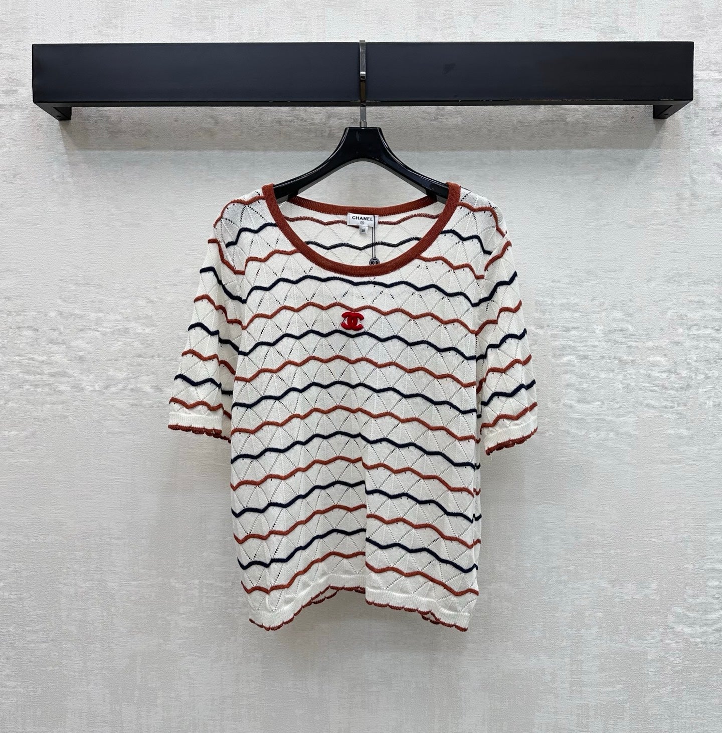 CC 26s Short-Sleeved Knit Top Wool 399739