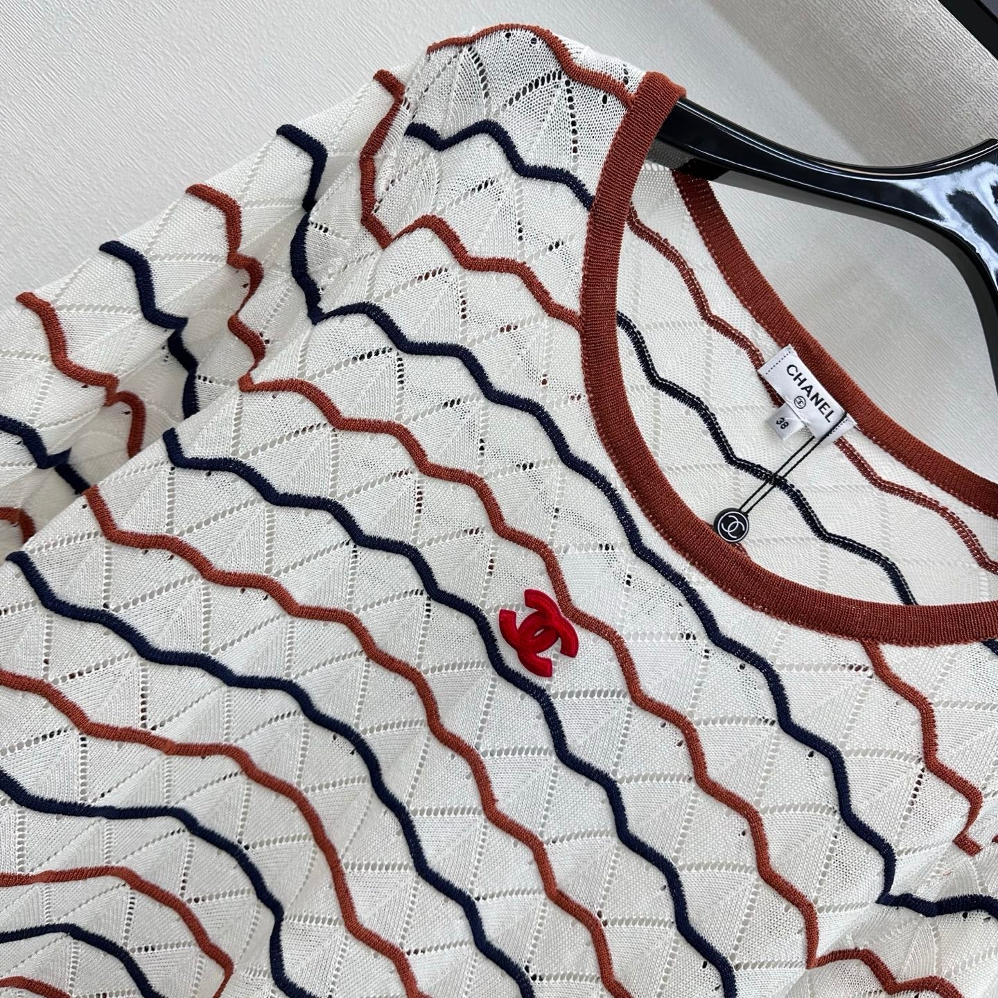 CC 26s Short-Sleeved Knit Top Wool 399739
