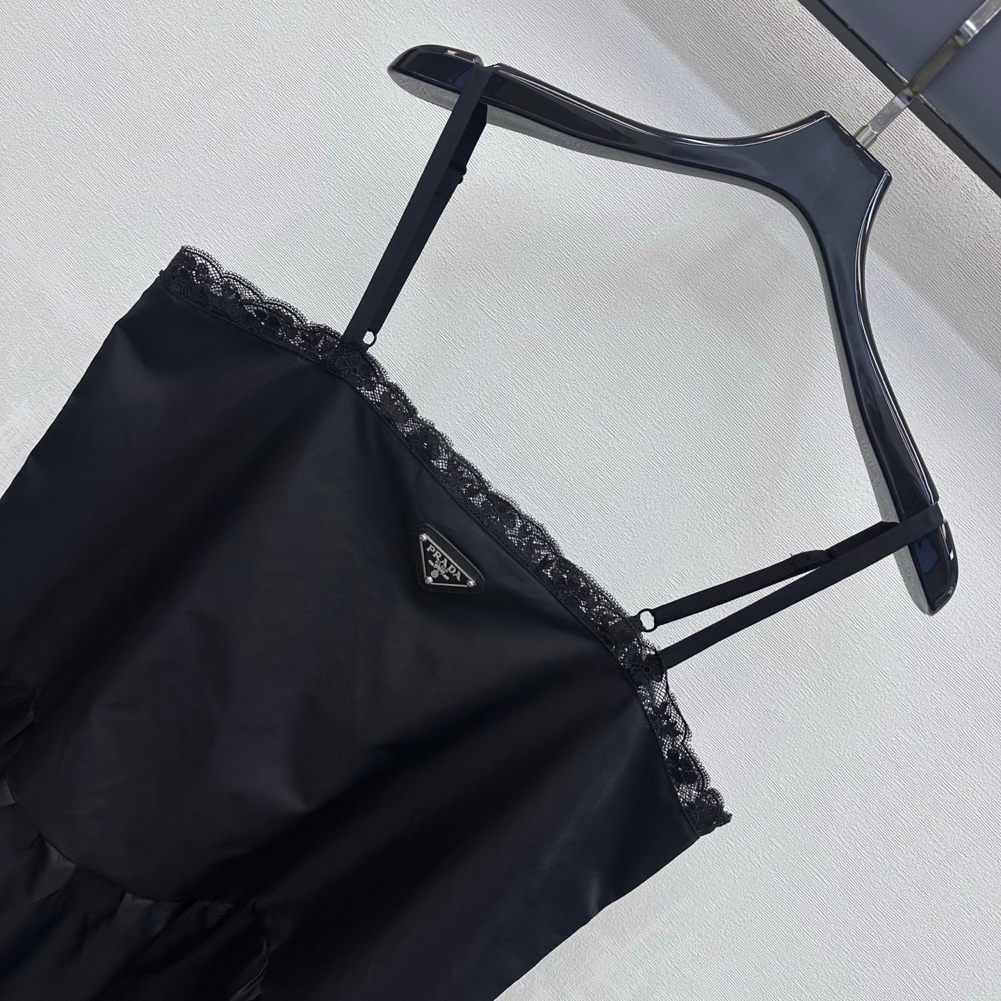 Prada 26s Slip Dress Black Polyester 396601