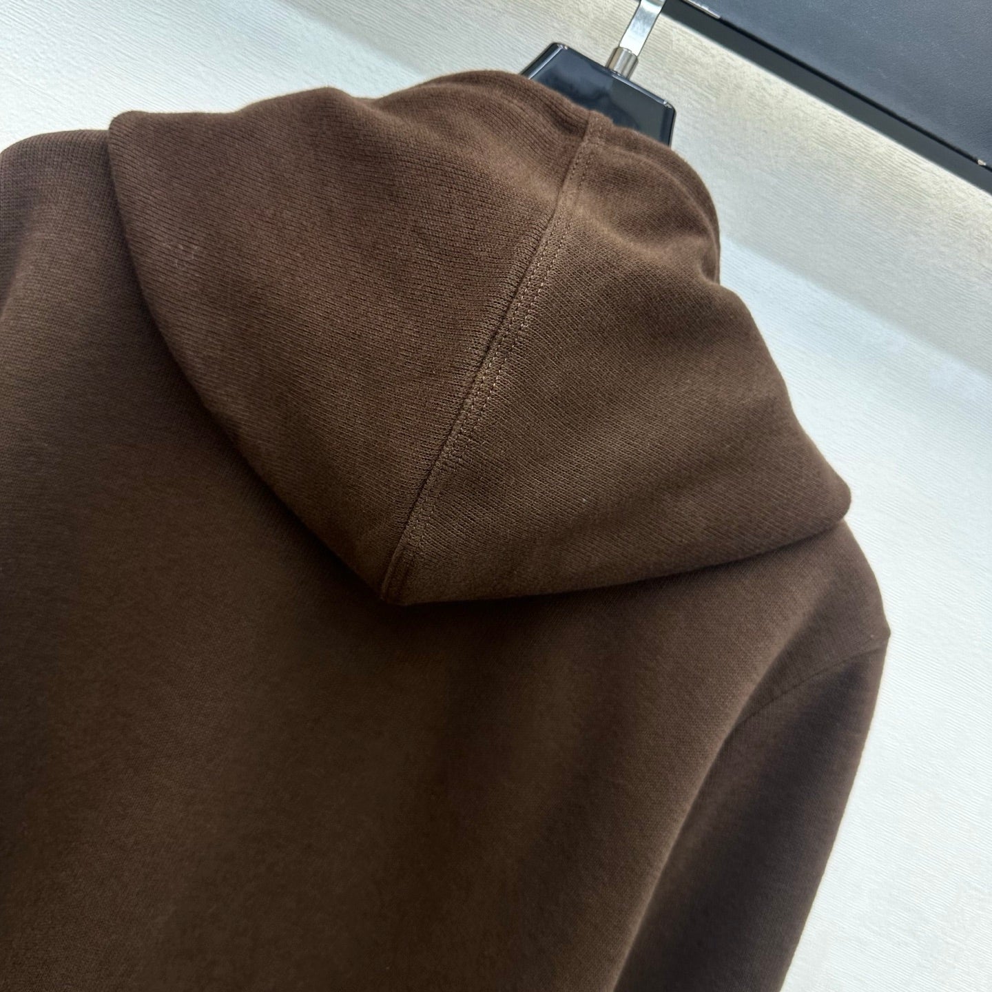 CC 26s Embroidered Hooded Cardigan Brown Wool Polyester 422570