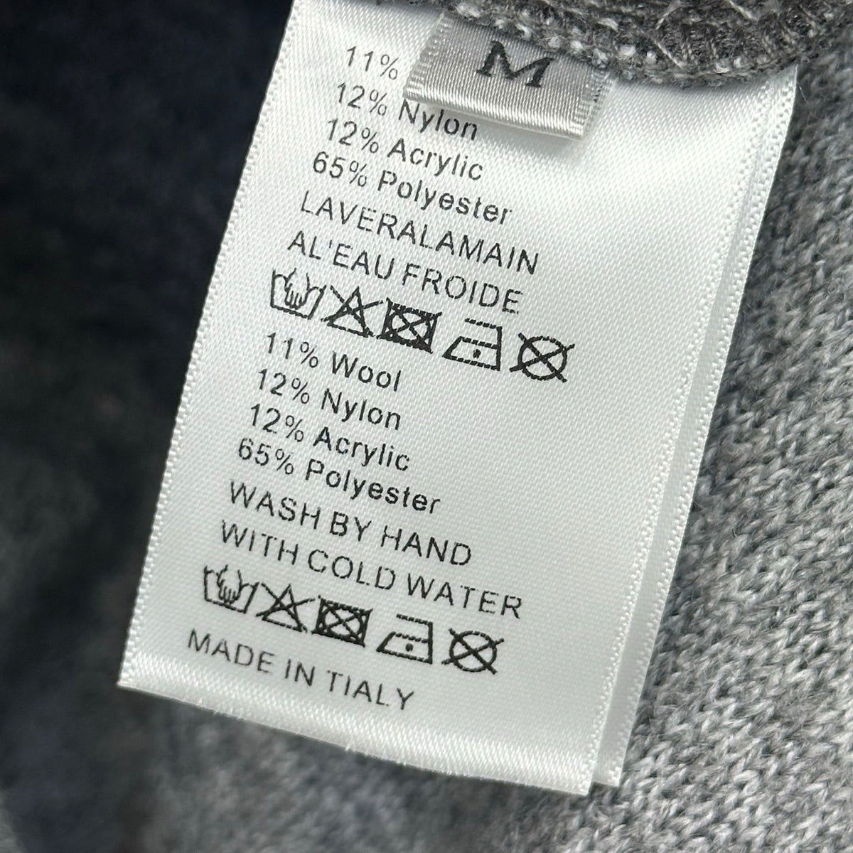 Miu Miu Zip Up Jacket Grey Wool Blend 434187