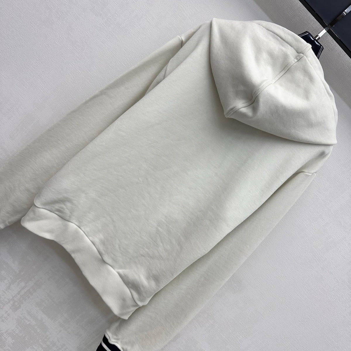 Prada Zip Up Hoodie White Cotton 434096