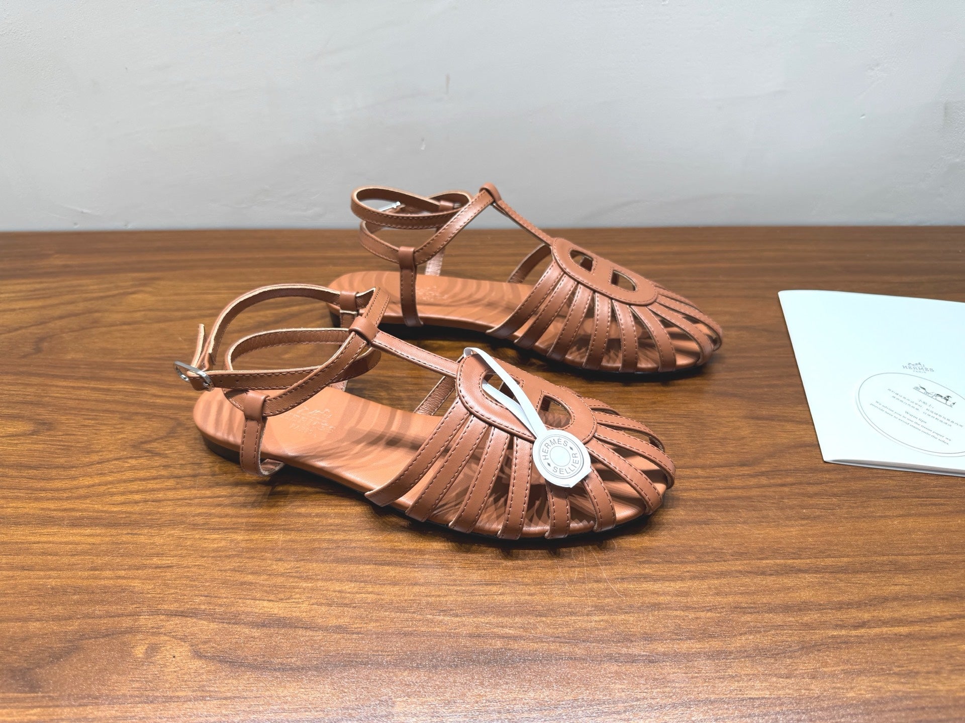 HM Nour Sandals Tan Leather 849484