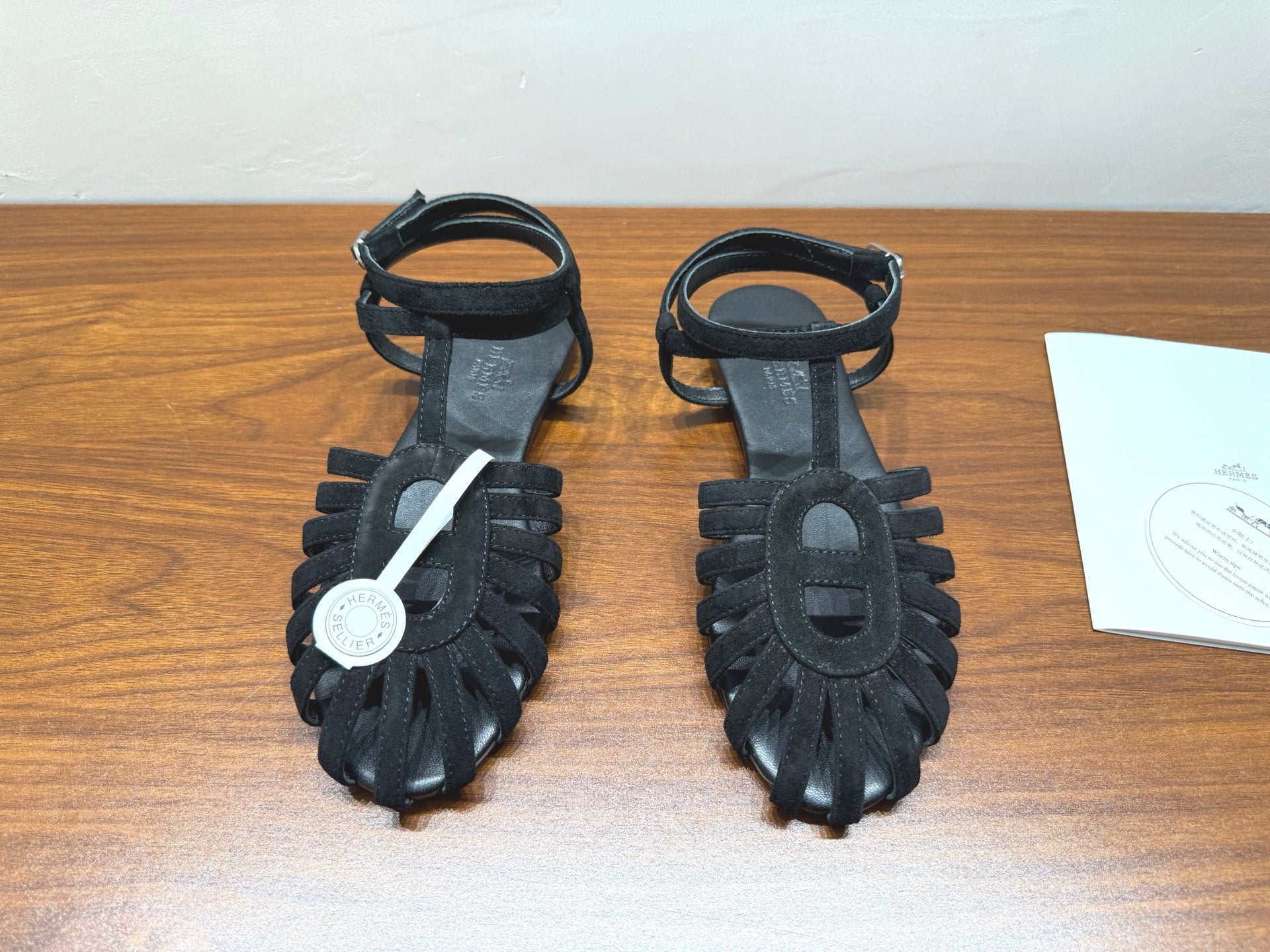 HM Nour Sandals Black Suede 849488