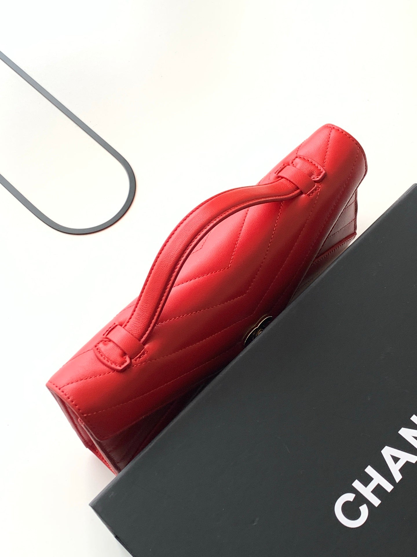 CC 26X Handbag 26cm Red Calfskin