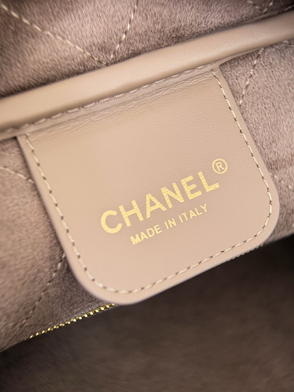 Chanel 2026 Pouch With Leather Strap 29cm Light Blue Calfskin