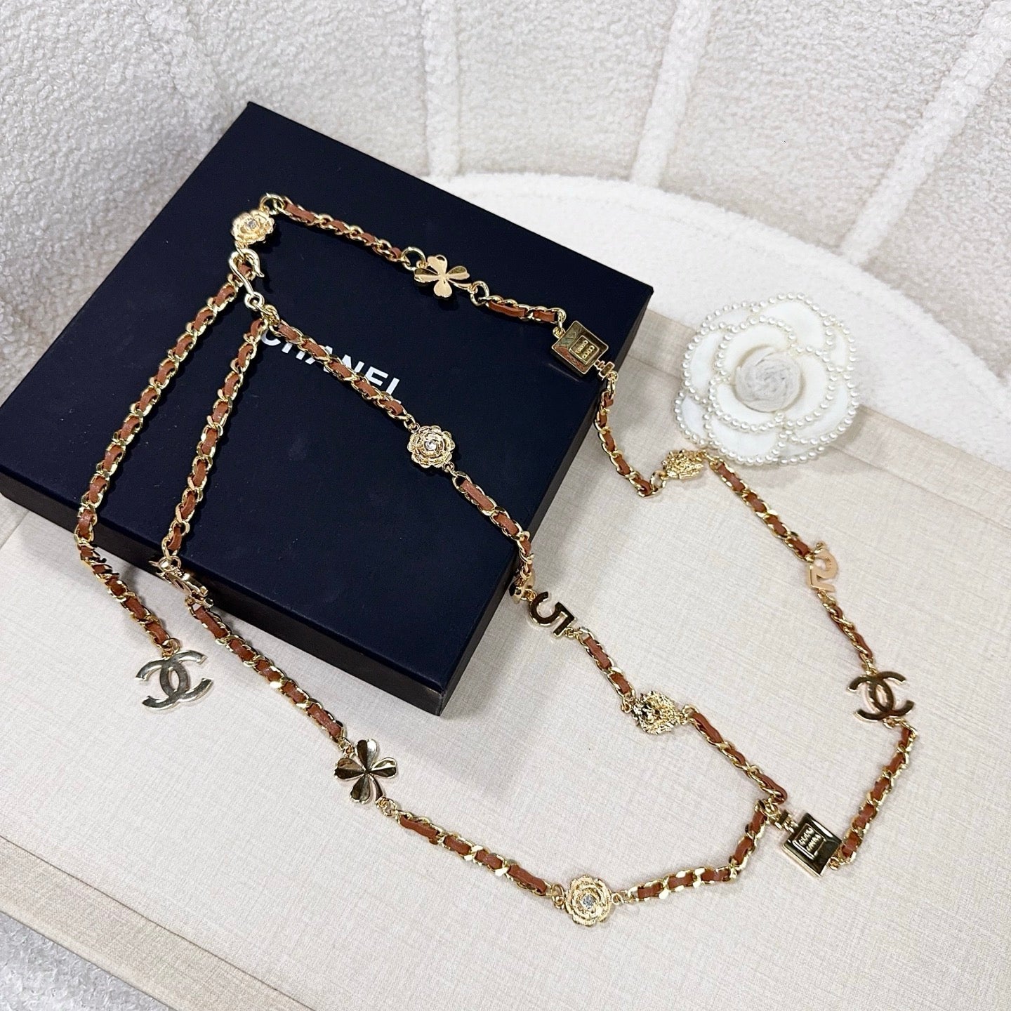 Chanel 2026 CC Logo Plaque Waist Belt 216563