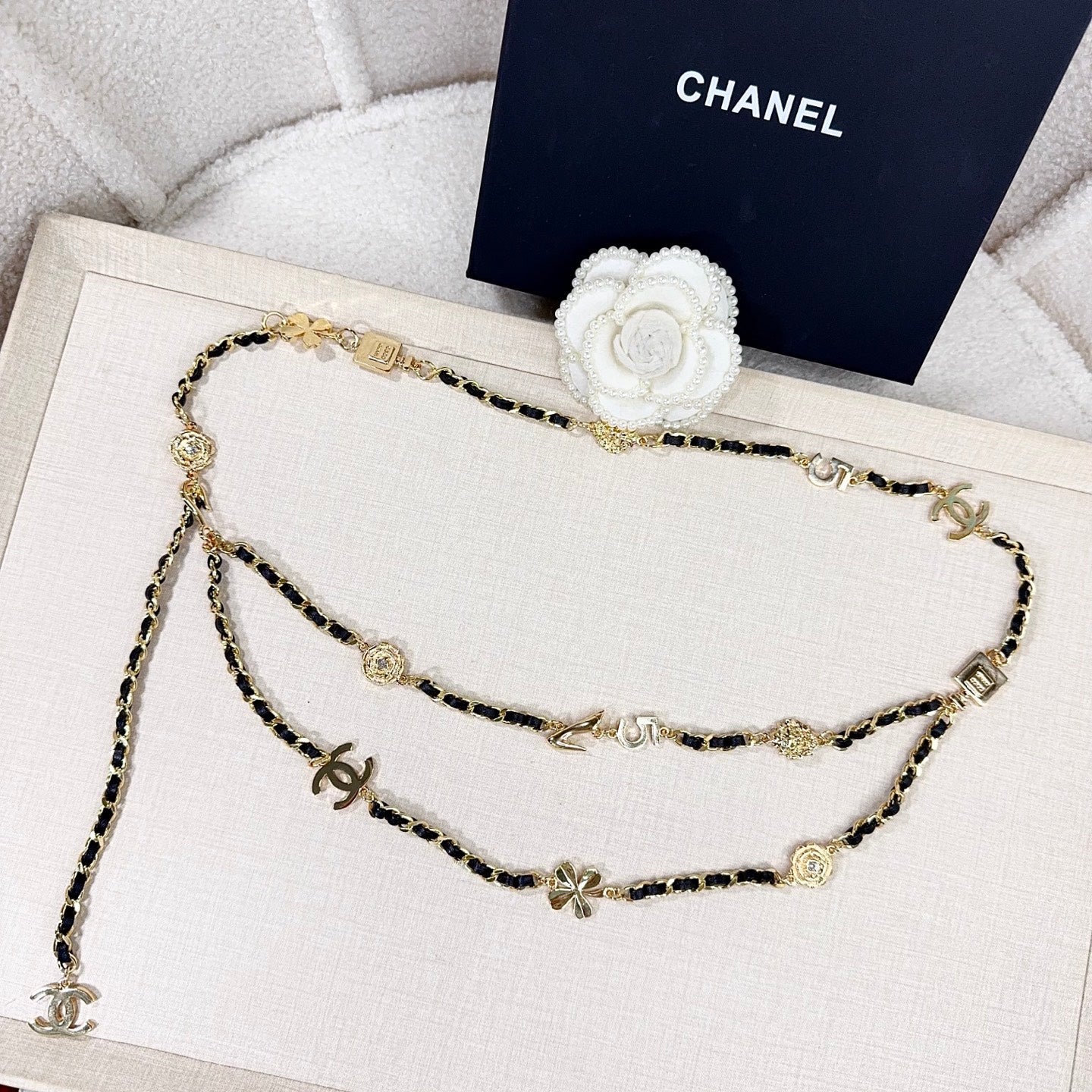 Chanel 2026 CC Logo Plaque Waist Belt 216565