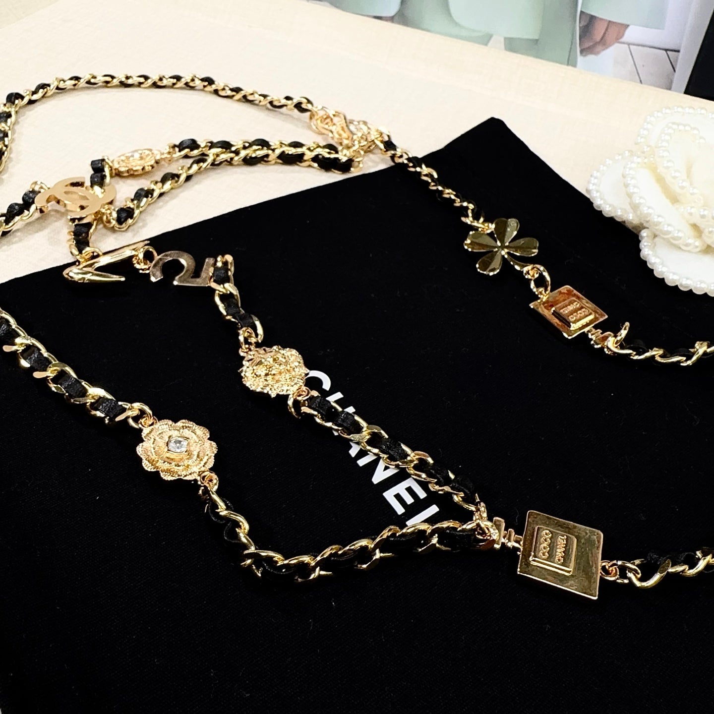 Chanel 2026 CC Logo Plaque Waist Belt 216565