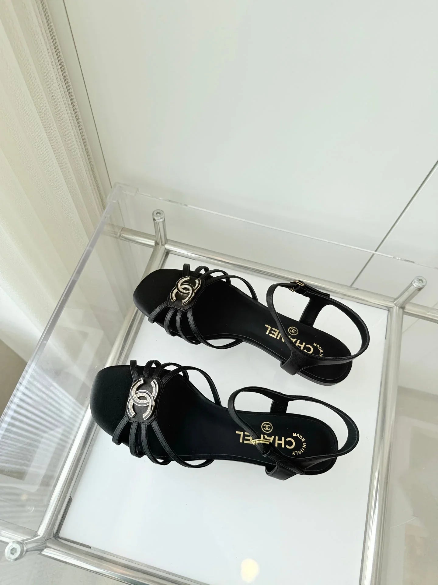 Chanel 2026 Slingback Flat Sandals Leather Sheepskin 823412