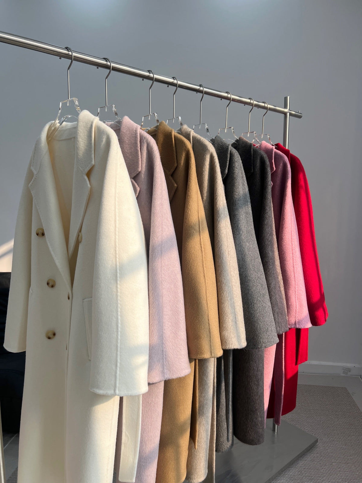Max Mara 26s Double Breasted Coat Camel Wool Alpaca 434261