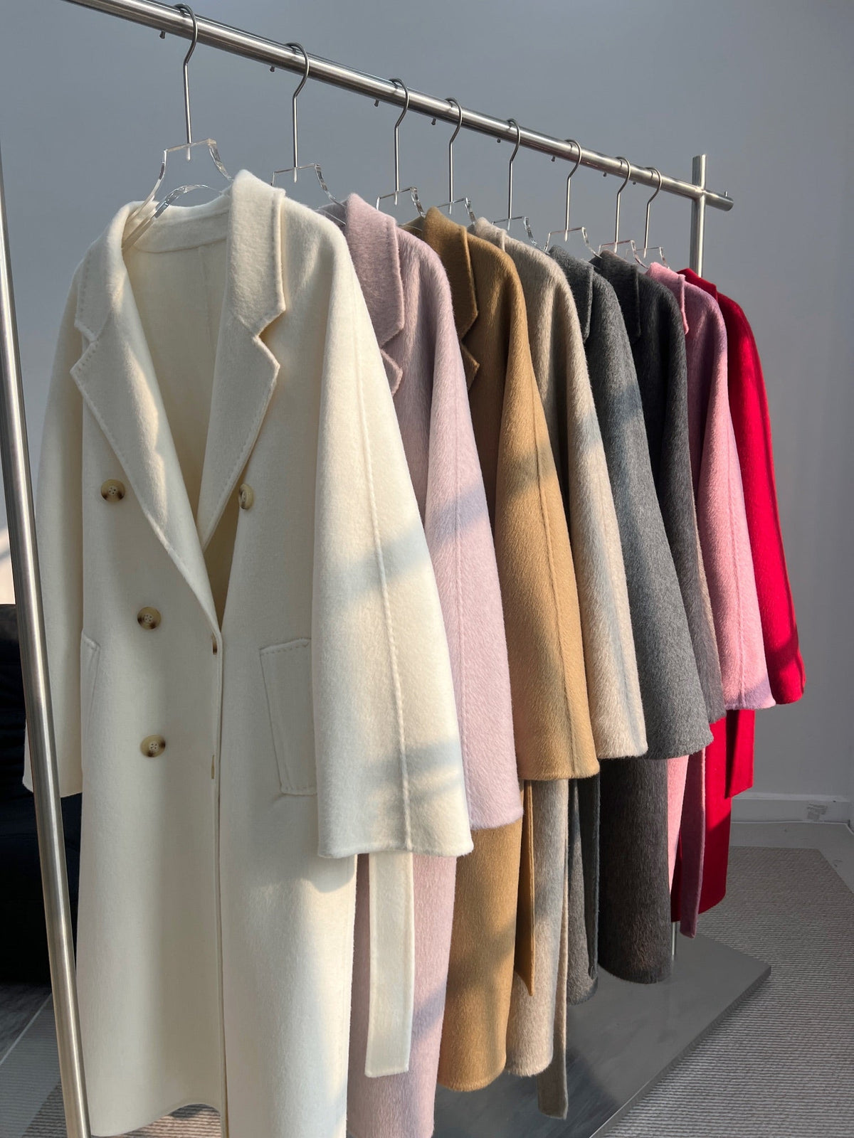 Max Mara 26s Double Breasted Coat Camel Wool Alpaca 434261