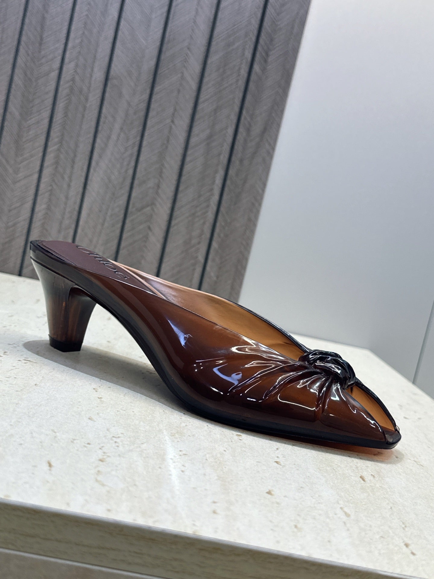 Chloe Jelly Mules Burgundy TPU 959749