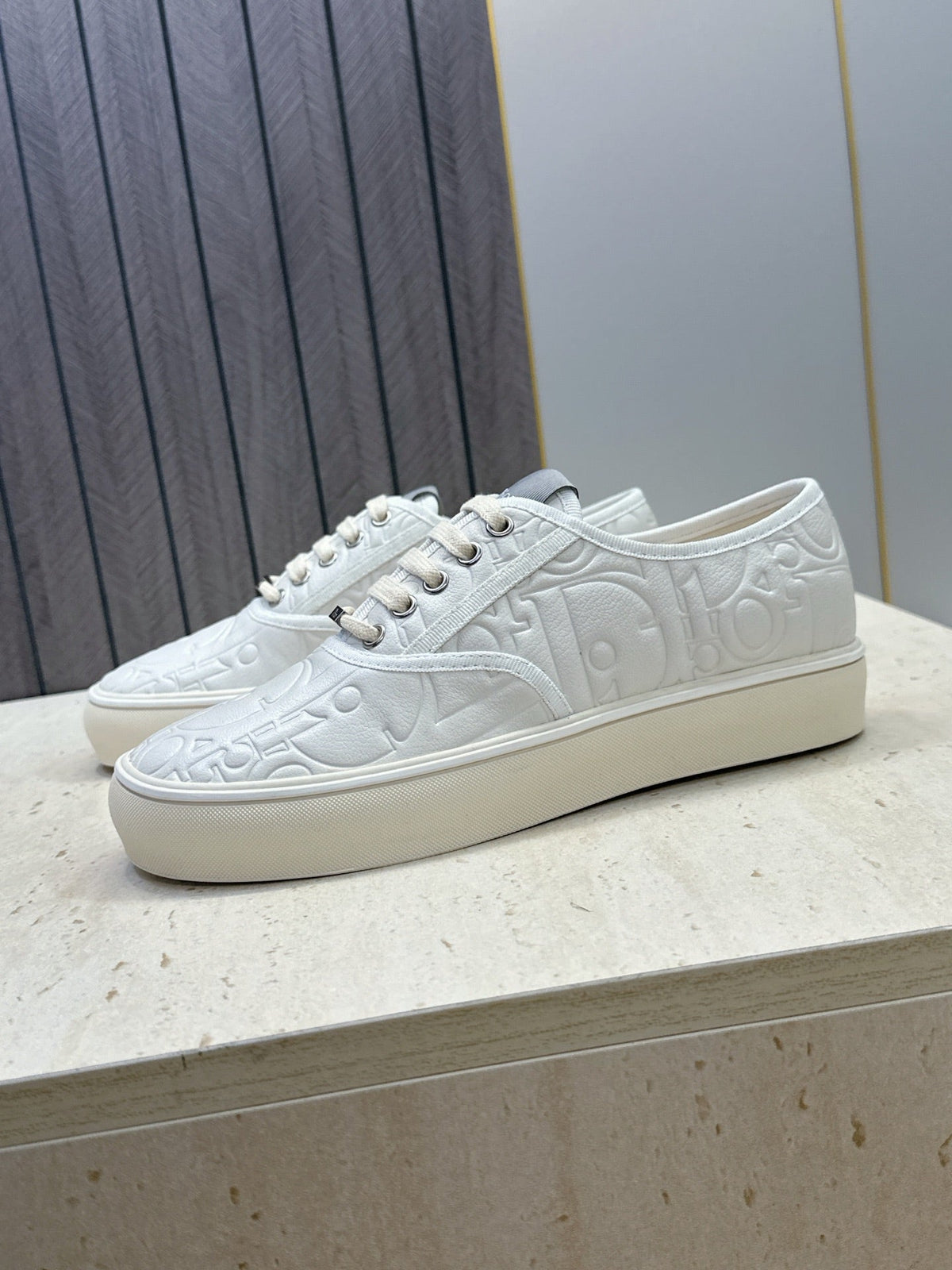 CD 26s Saltwind Sneakers White Gravity Embossed Leather 118429