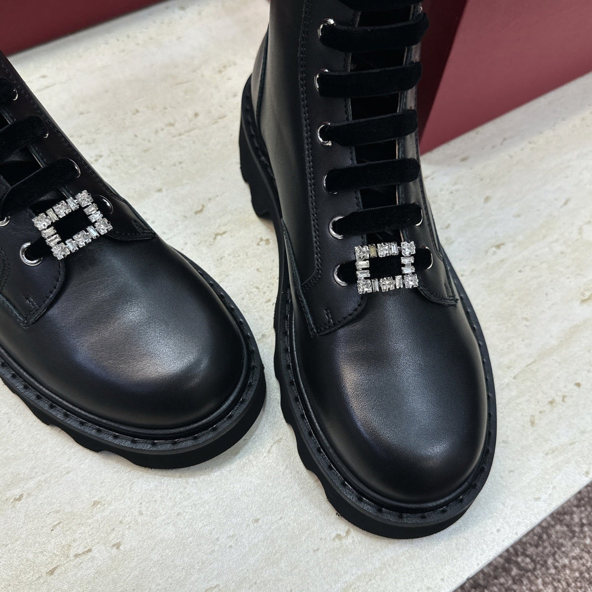 RV 26s Viv' Rangers Truck Booties 4cm Black Leather 118492