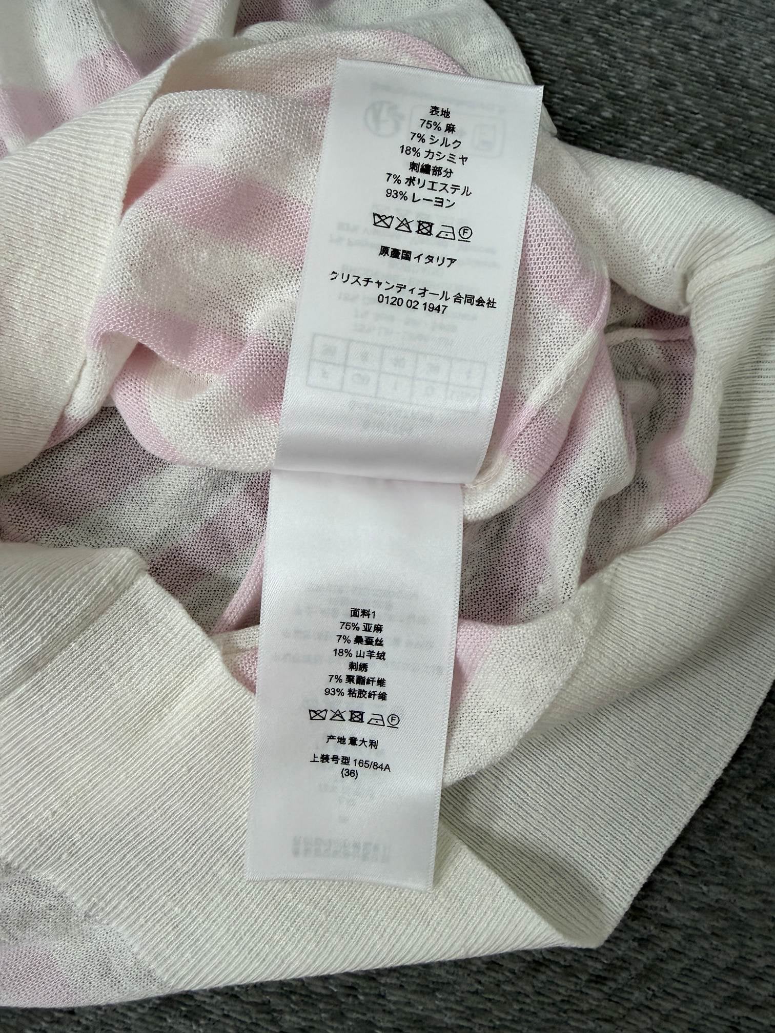 CD 26s Striped Short-Sleeved Shirt White Pink Linen 414788