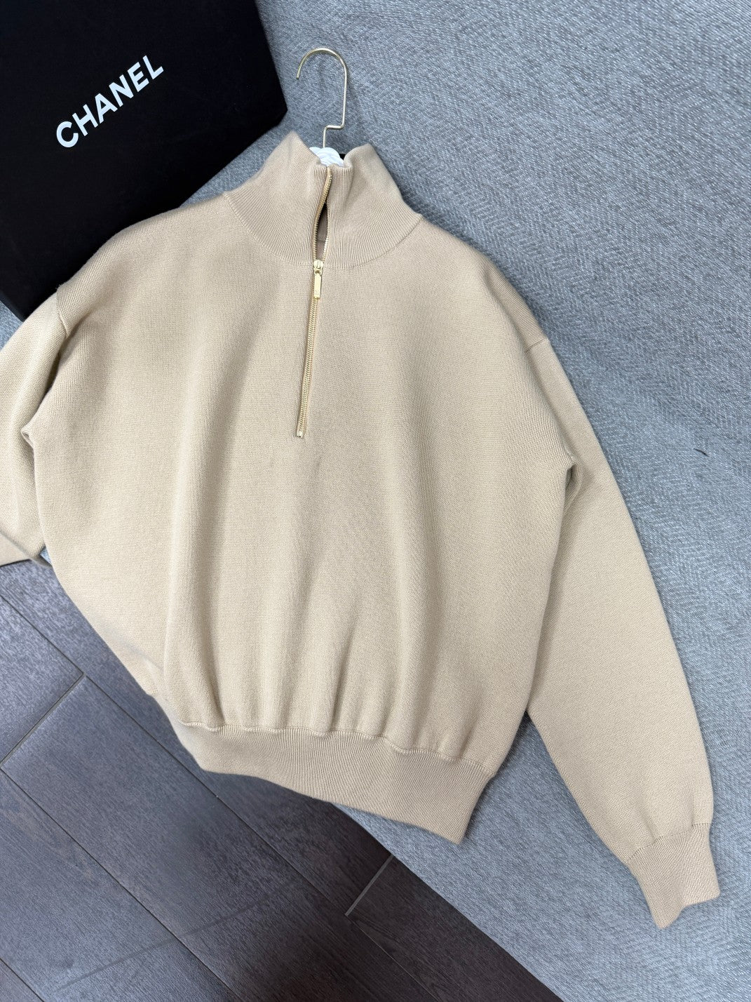 CC Métiers d’art 26s Pullover Beige Wool Silk 414821