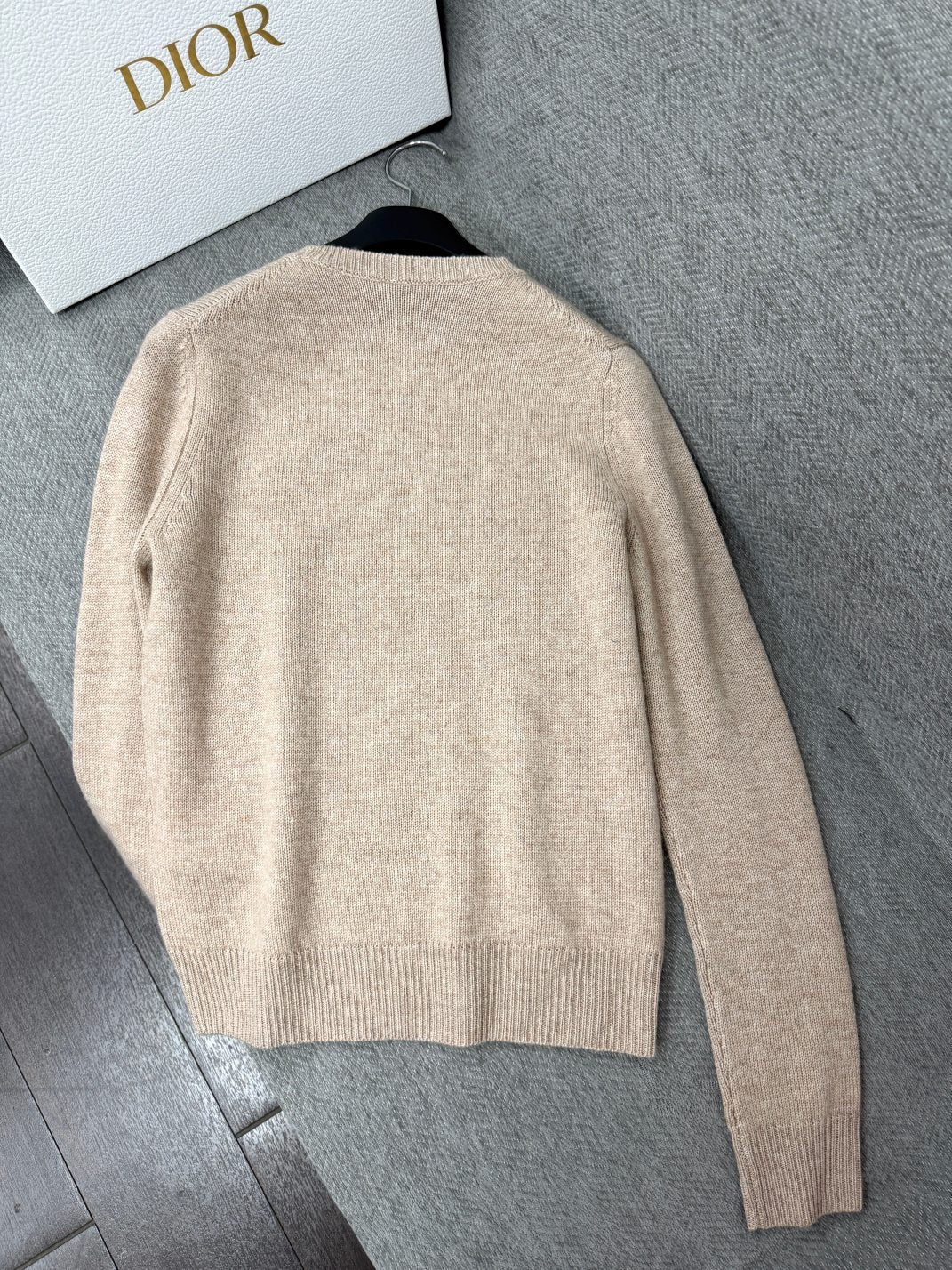 CD 26s Embroidered Long-Sleeved Shirt Khaki Cashmere 414830