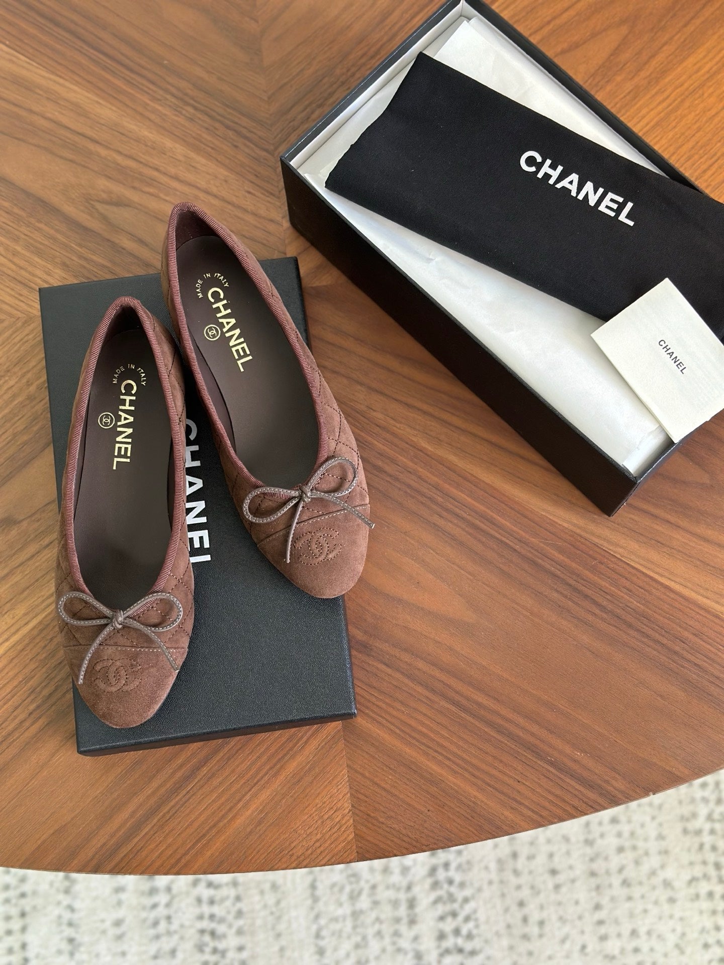 CC 26s Ballet Flat Coffee Suede 938166
