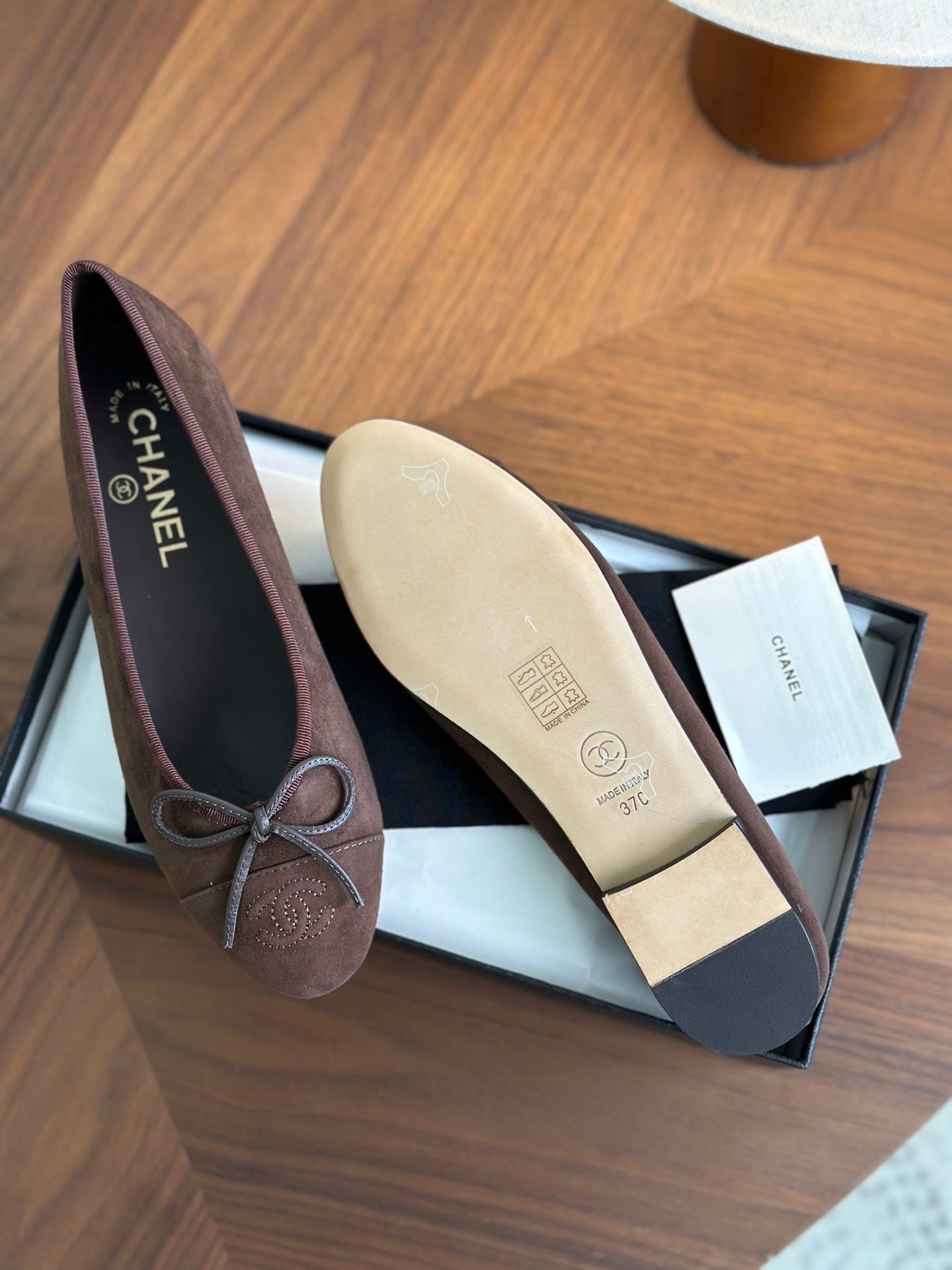 CC 26s Ballet Flat Coffee Suede 938188