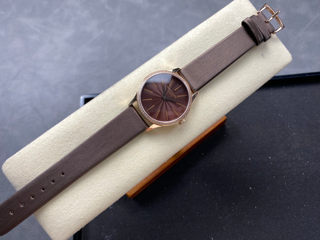 PATEK Calatrava 35mm Pink Gold Chocolate Dial