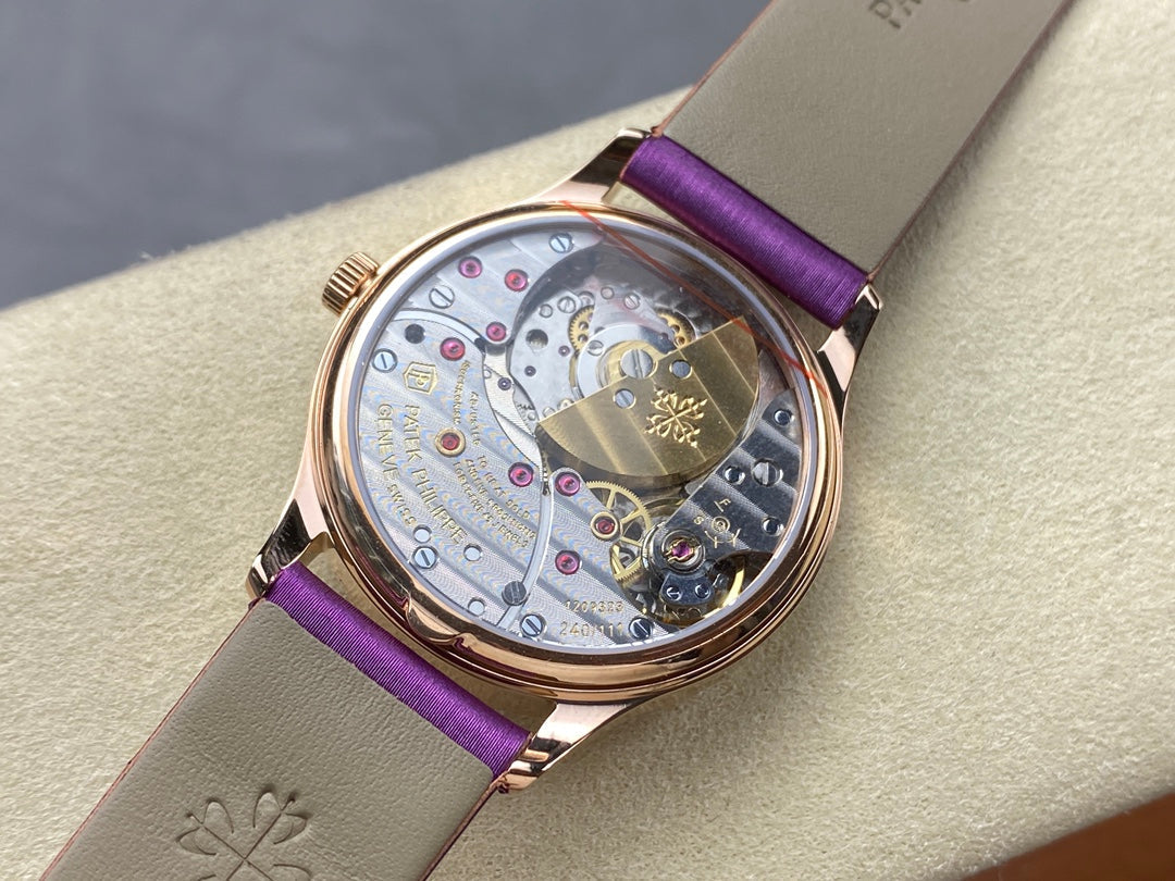 PATEK Calatrava 35mm Pink Gold Purple Dial