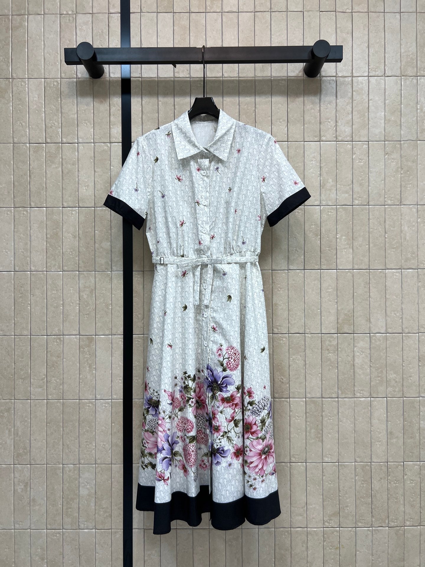 CD 26s Floral Shirt Dress Polyester 400742