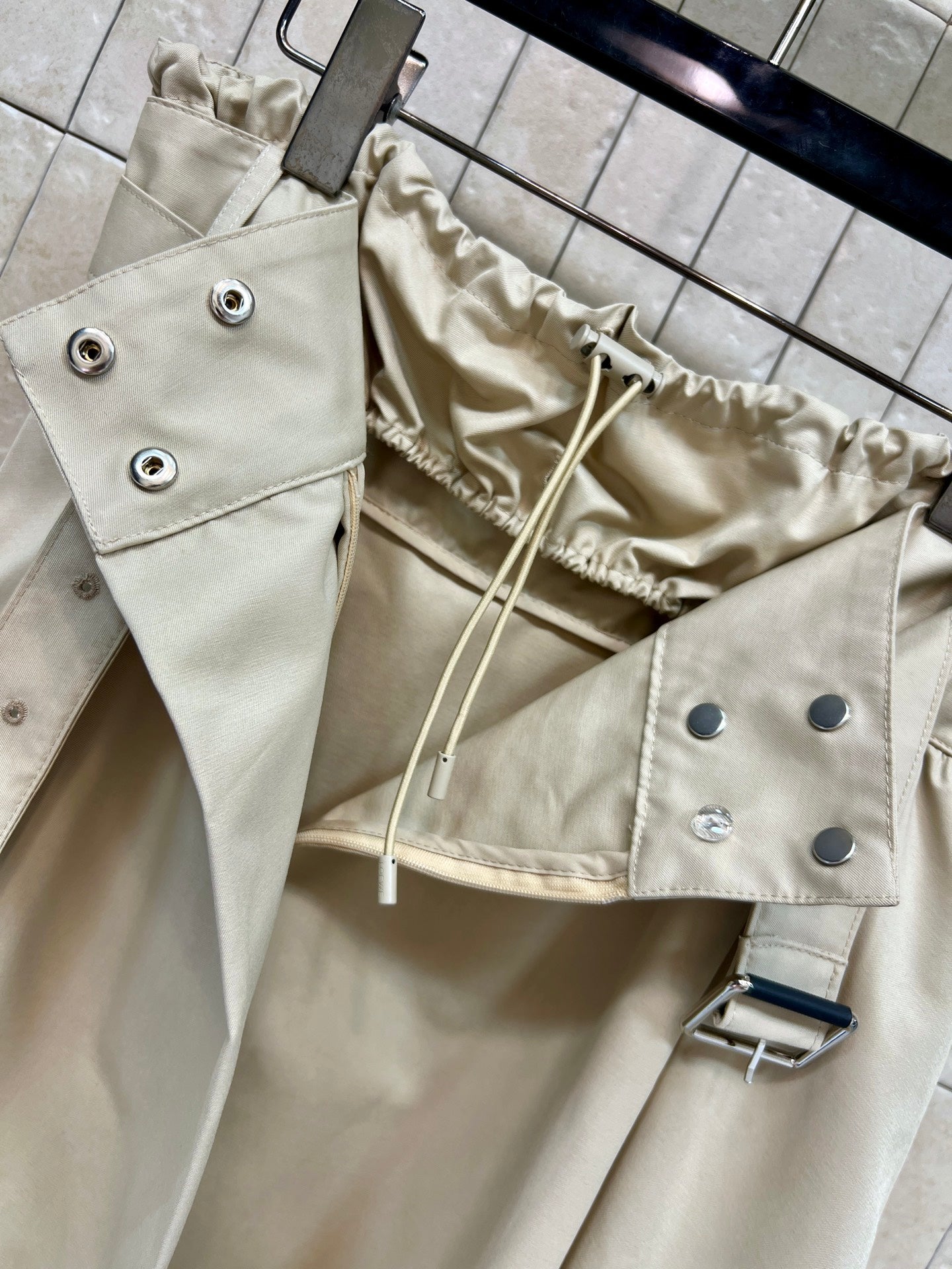 Loewe Skirts Khaki Polyester 402840
