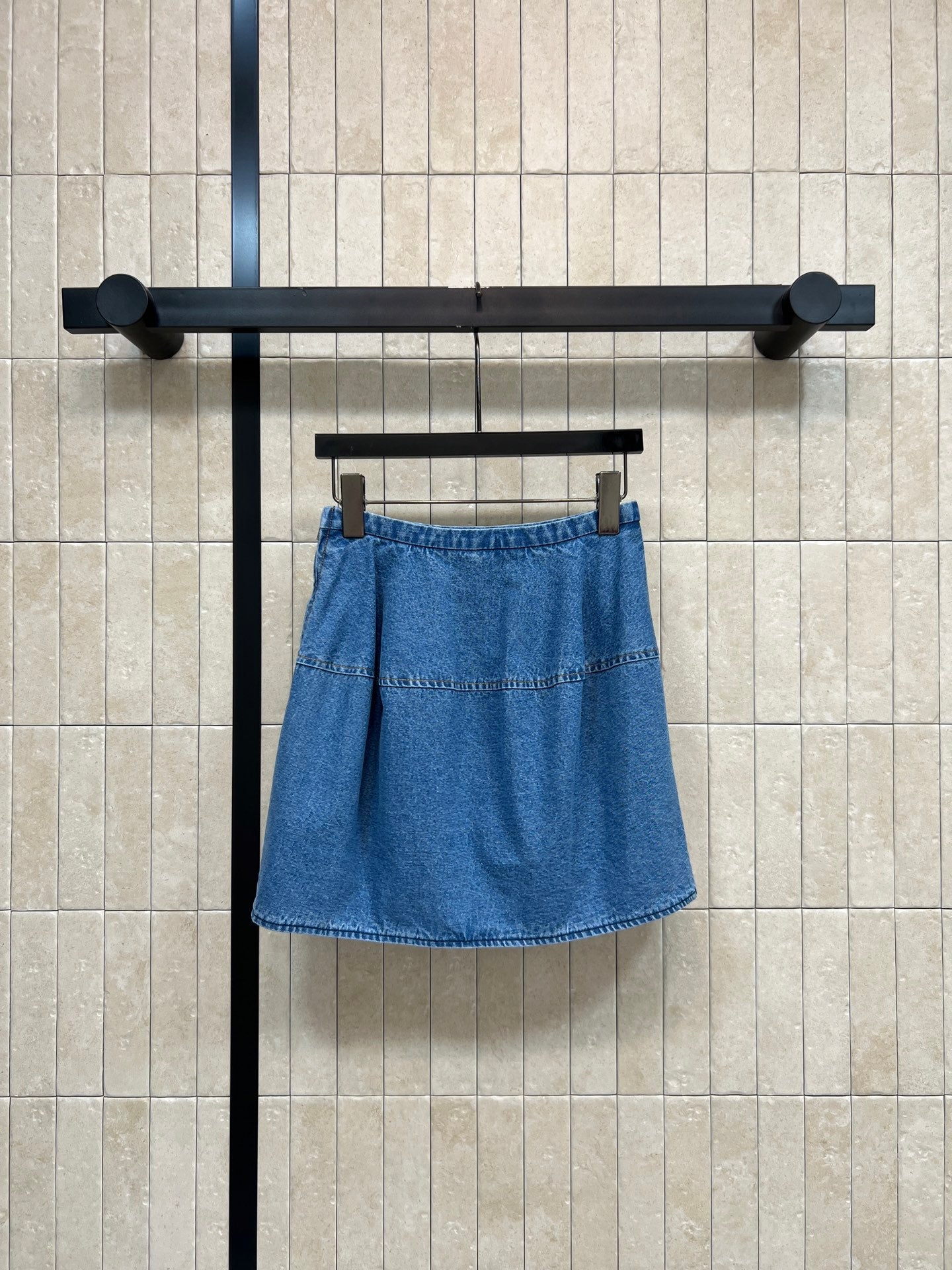 Loewe Balloon Skirt Blue Cotton 402851