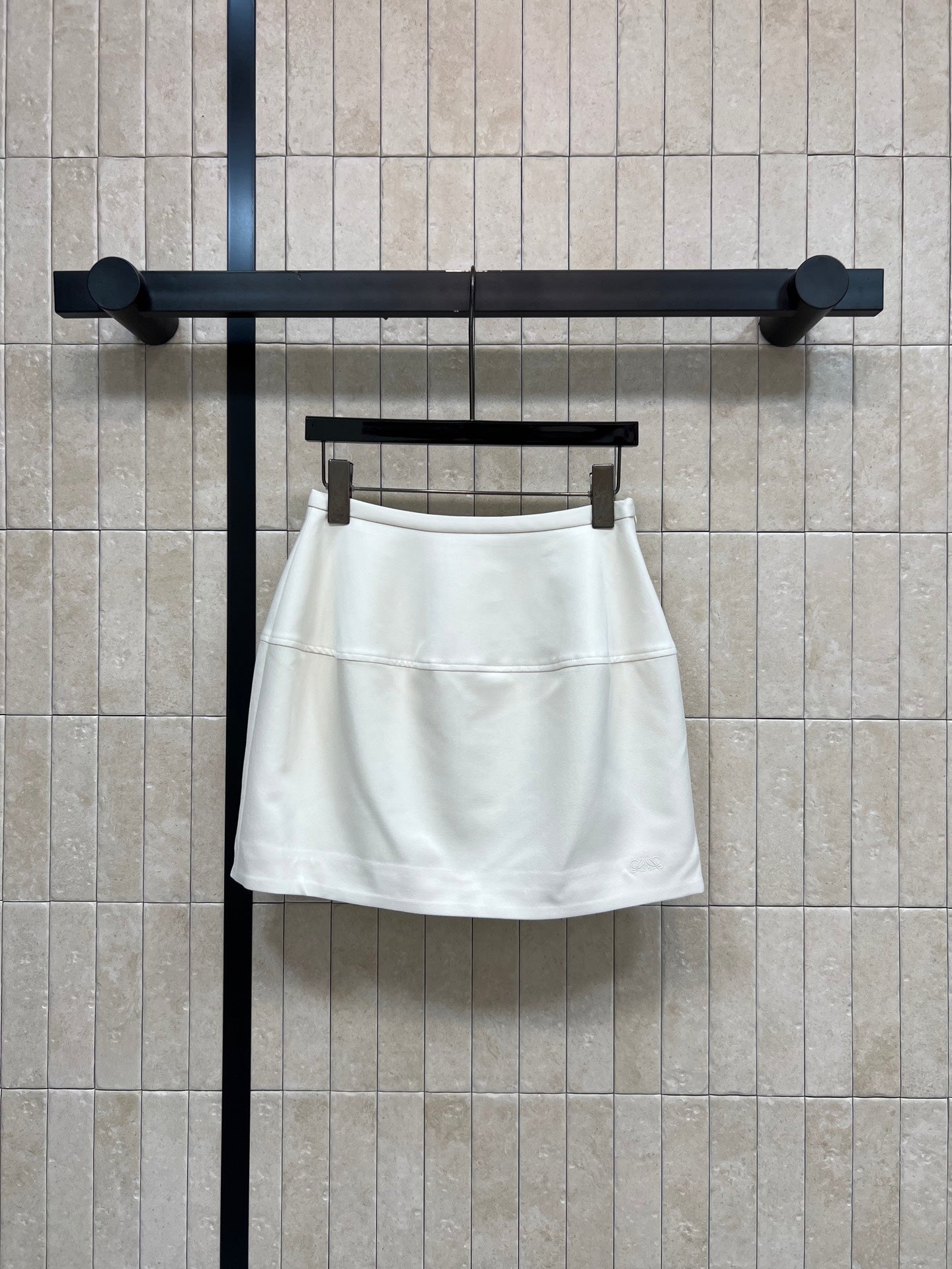 Loewe Balloon Skirt White Cotton Silk 402857
