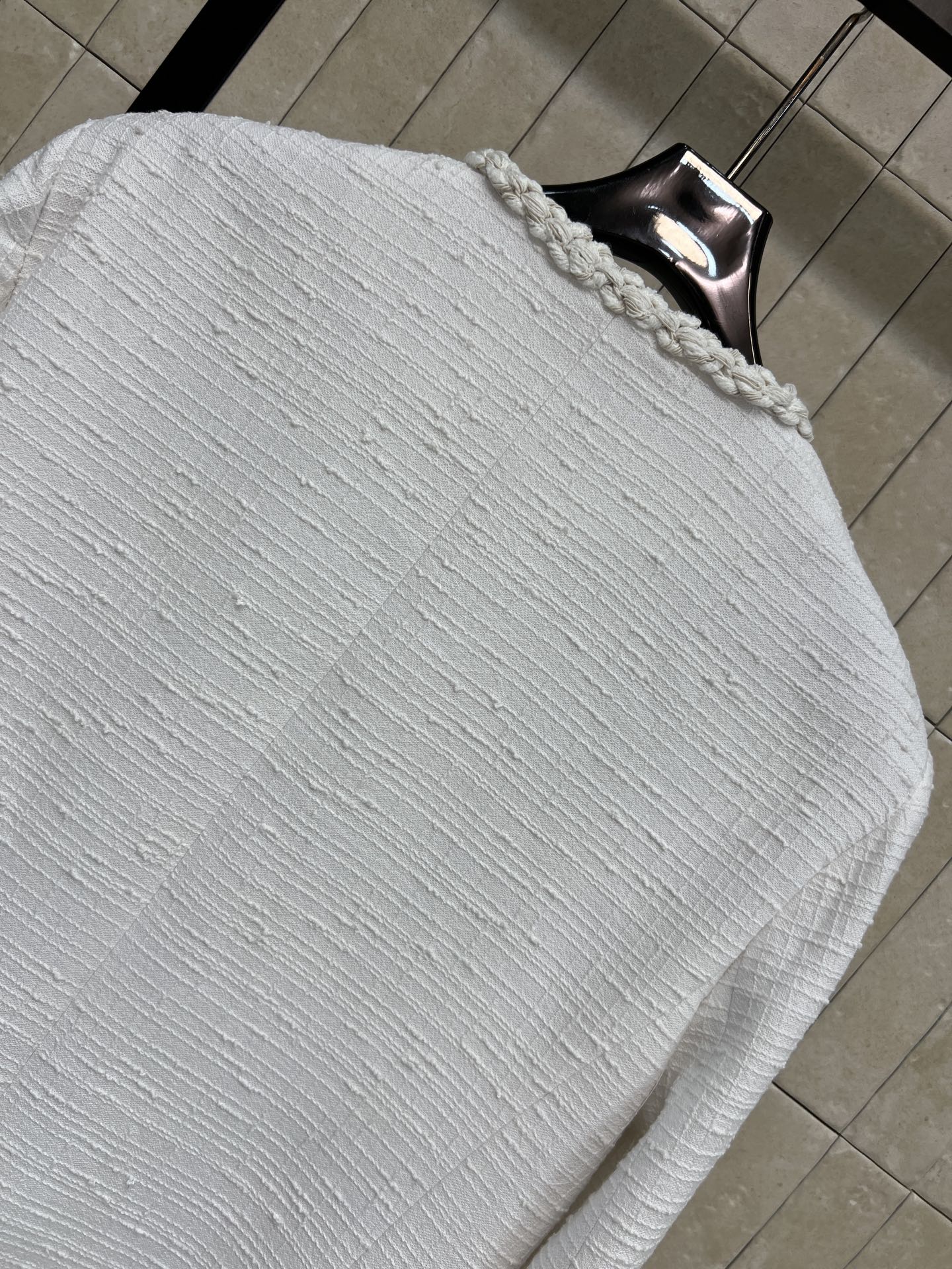 CC 26s Jacket White Tweed Cotton 414766