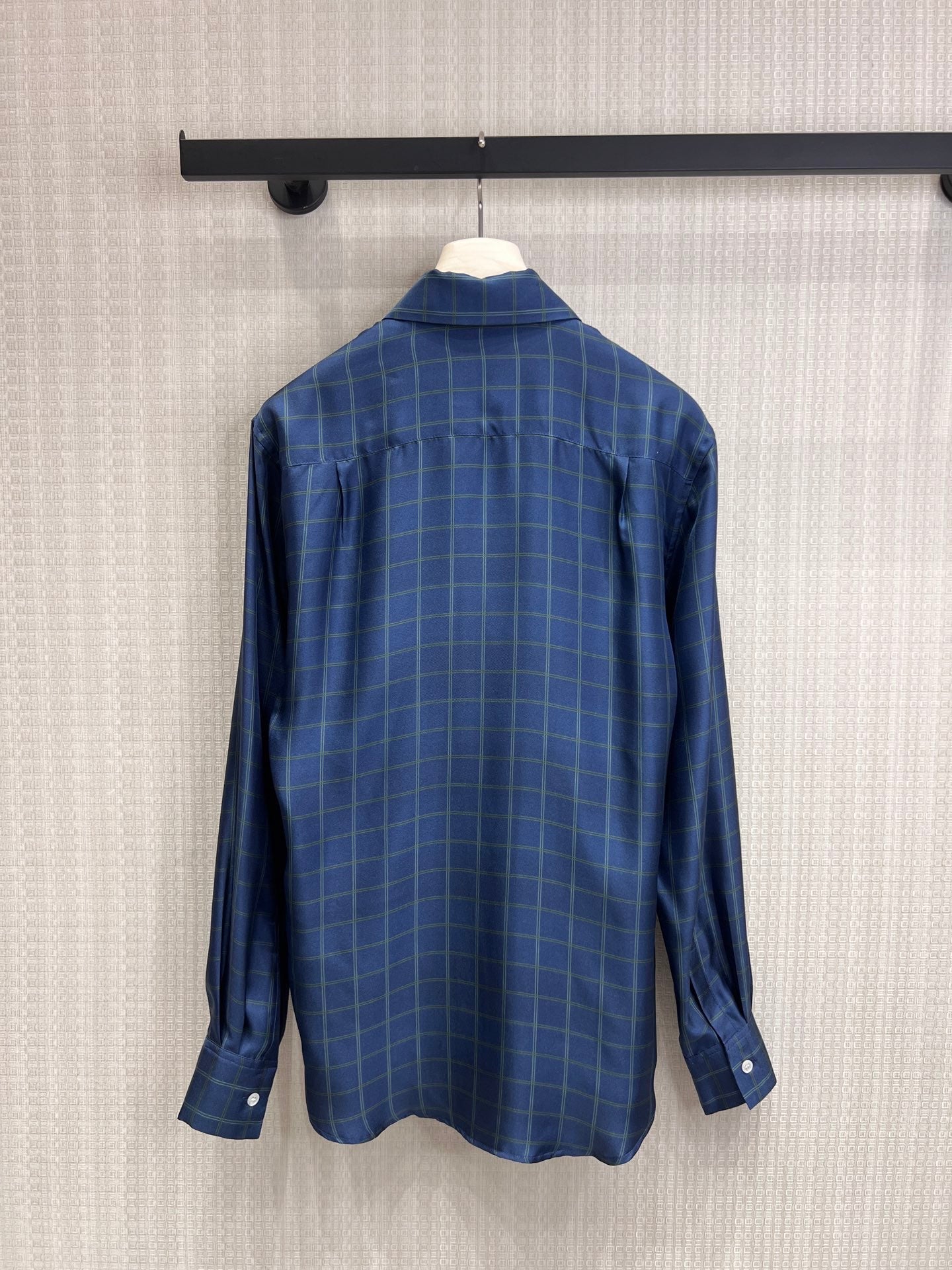 CD 26s Blouse Dark Blue Twill Silk 399258