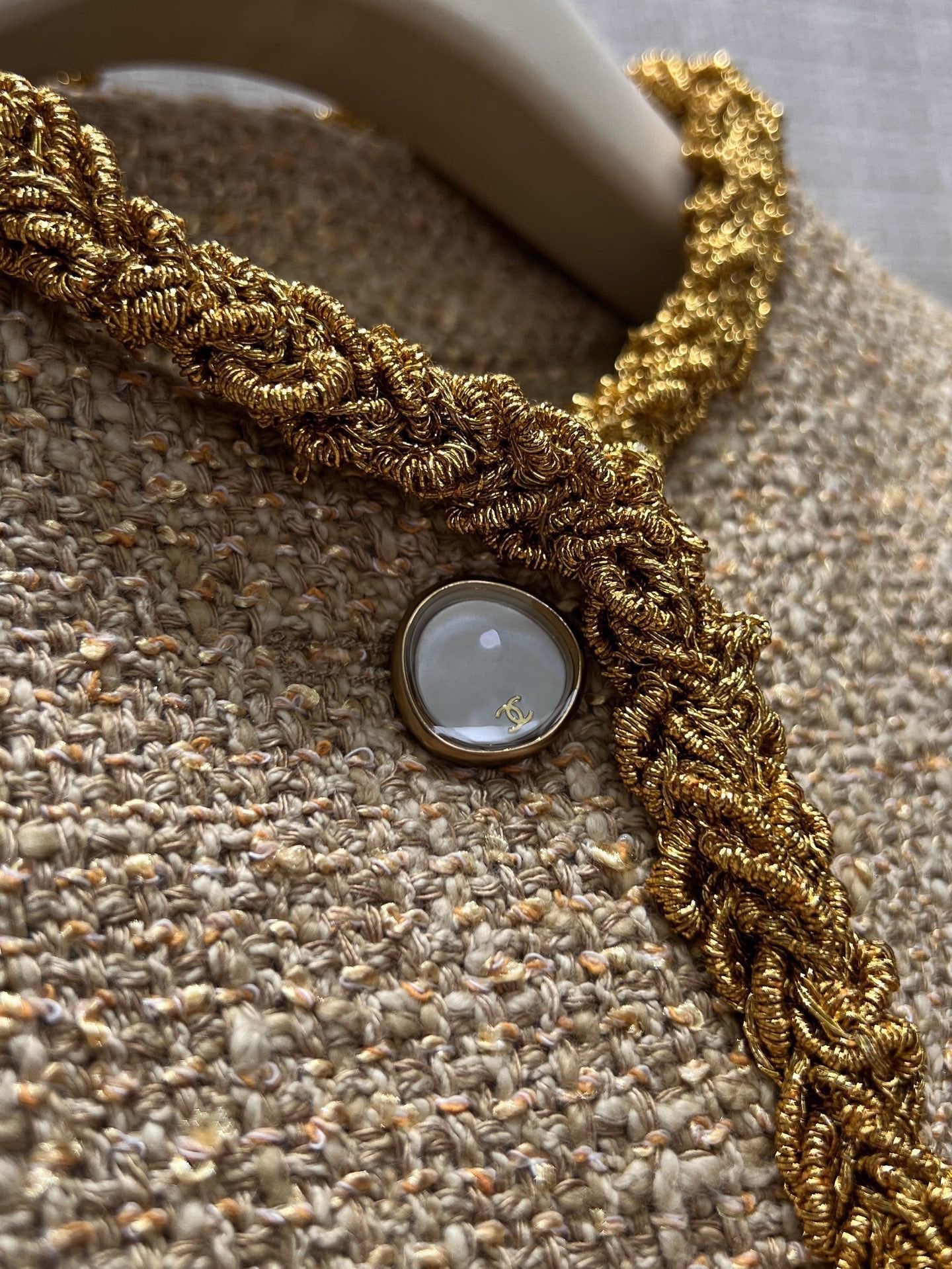 CC 26s Jacket Beige Tweed Cotton
