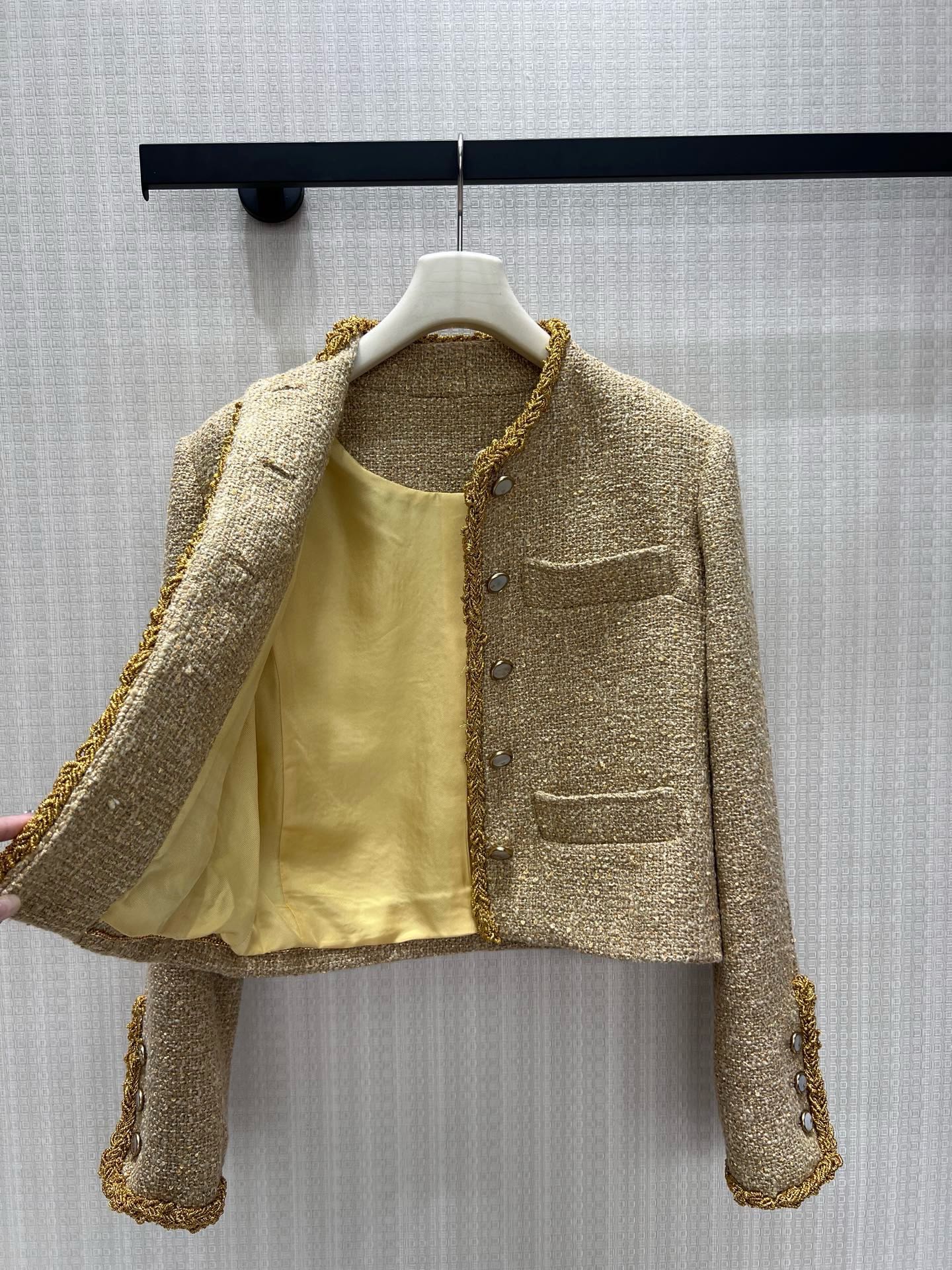 CC 26s Jacket Beige Tweed Cotton