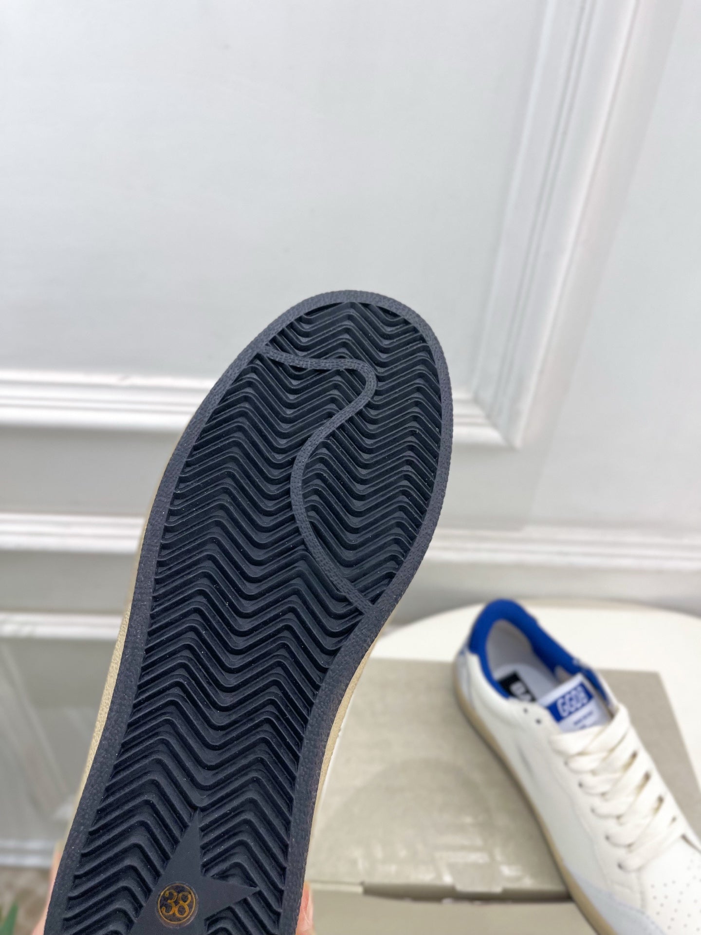 Golden Goose 26s Super-Star Blue Star White Leather 947744